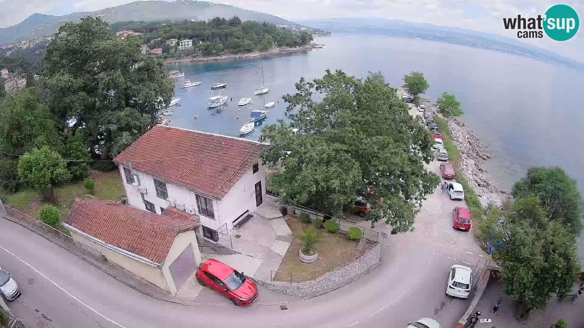 Webcam porto Ika – Vista LIVE sul porto e le luci di Opatija