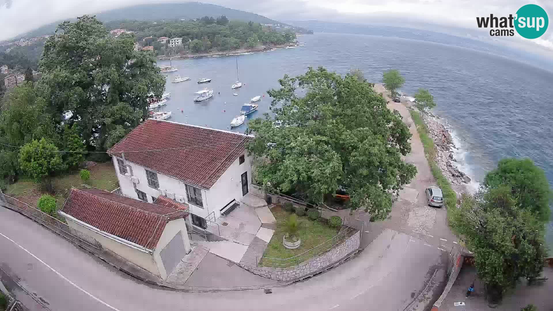 Webcam puerto de Ika – Vista en directo y luces de Opatija