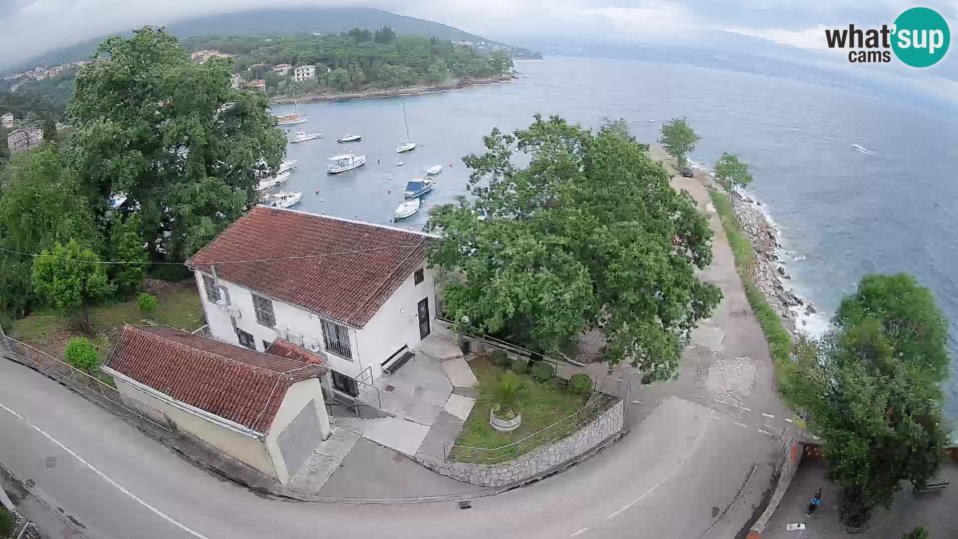 Webcam port d’Ika – Vue en direct et lumières d’Opatija