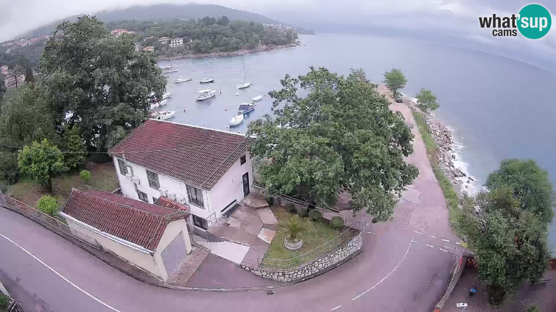 Webcam porto Ika – Vista LIVE sul porto e le luci di Opatija