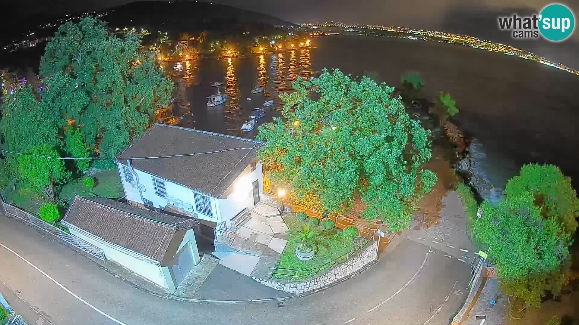 Webcam port d’Ika – Vue en direct et lumières d’Opatija