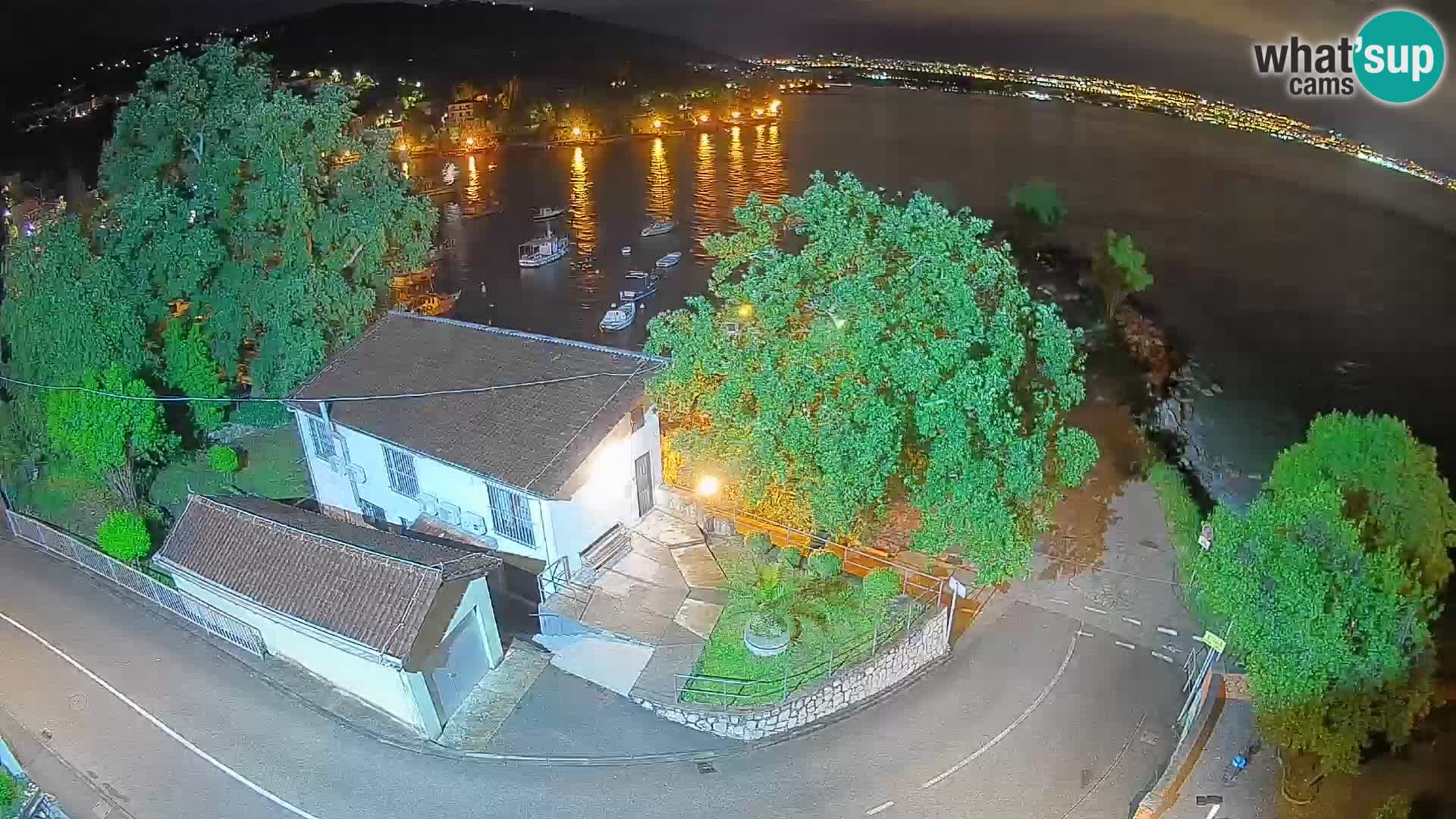 Webcam Ika Hafen – LIVE Blick auf den Hafen und die Lichter von Opatija