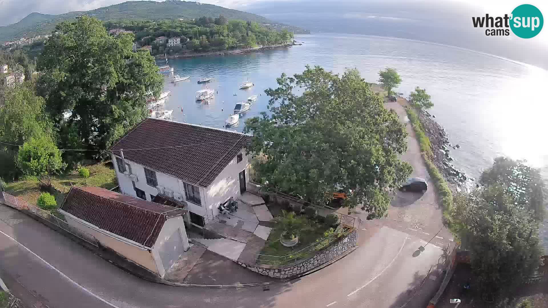 Webcam port d’Ika – Vue en direct et lumières d’Opatija