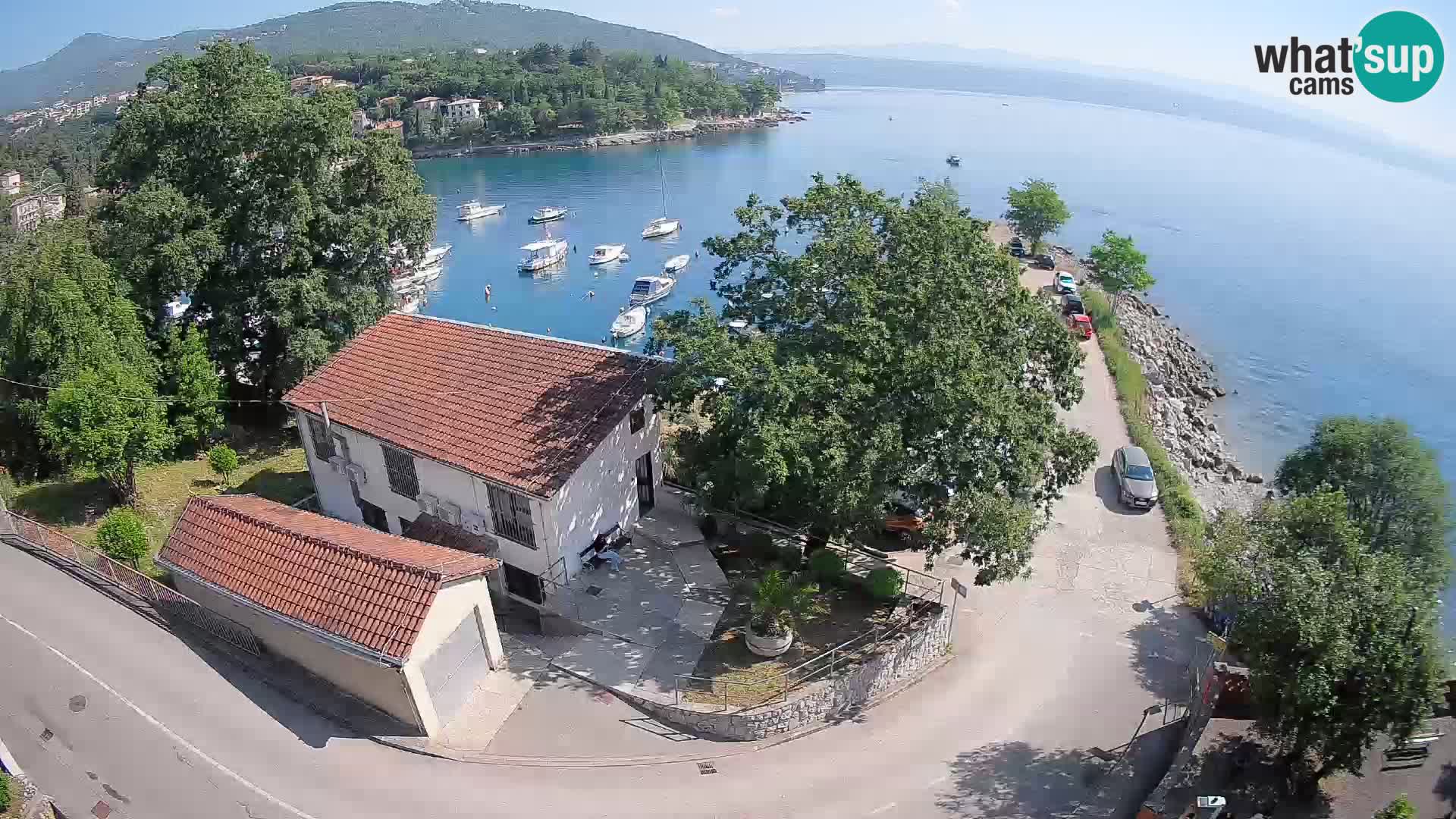 Webcam port d’Ika – Vue en direct et lumières d’Opatija