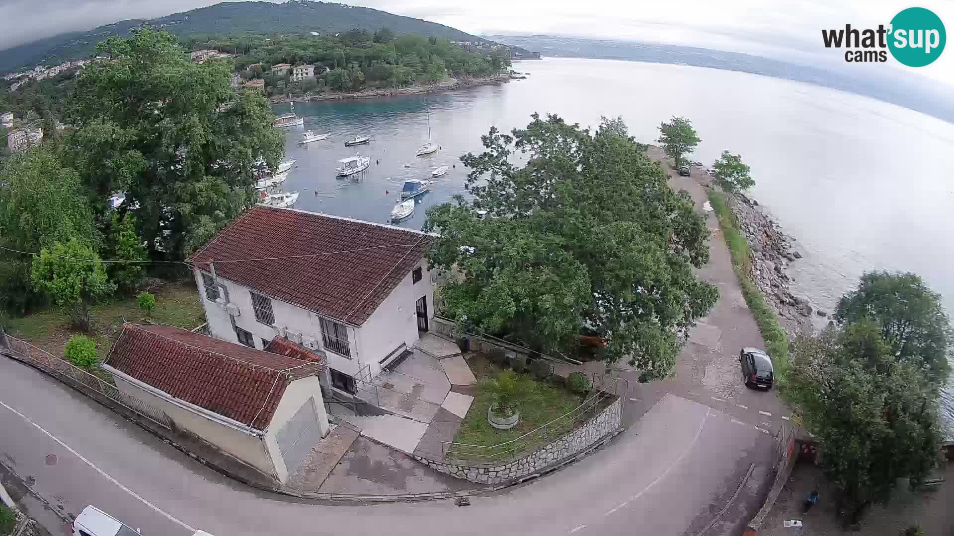 Webcam porto Ika – Vista LIVE sul porto e le luci di Opatija