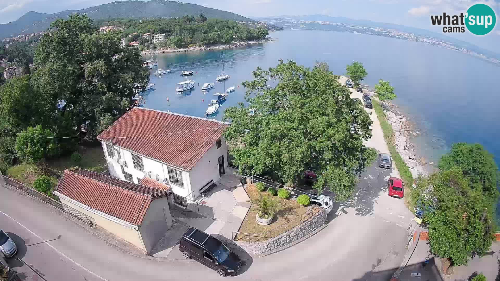 Webcam puerto de Ika – Vista en directo y luces de Opatija