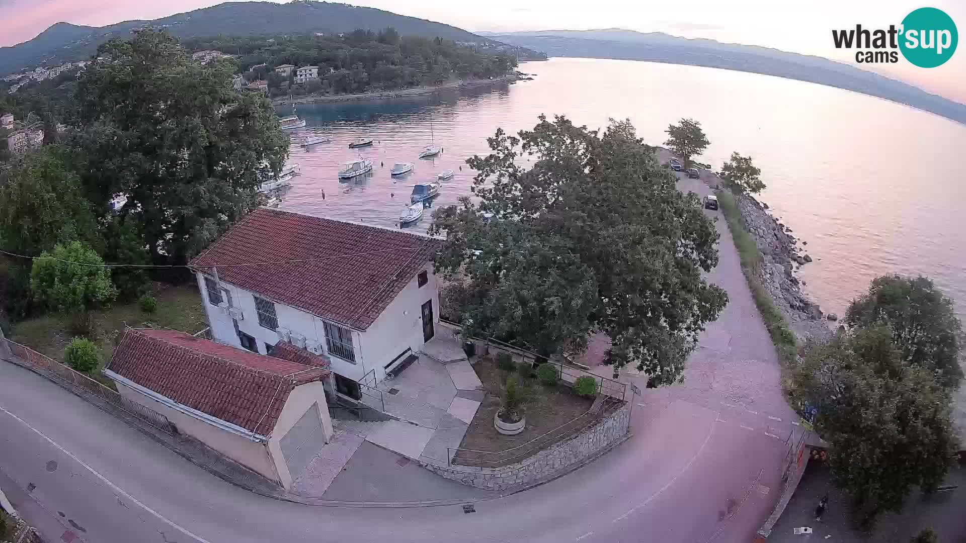 Webcam porto Ika – Vista LIVE sul porto e le luci di Opatija