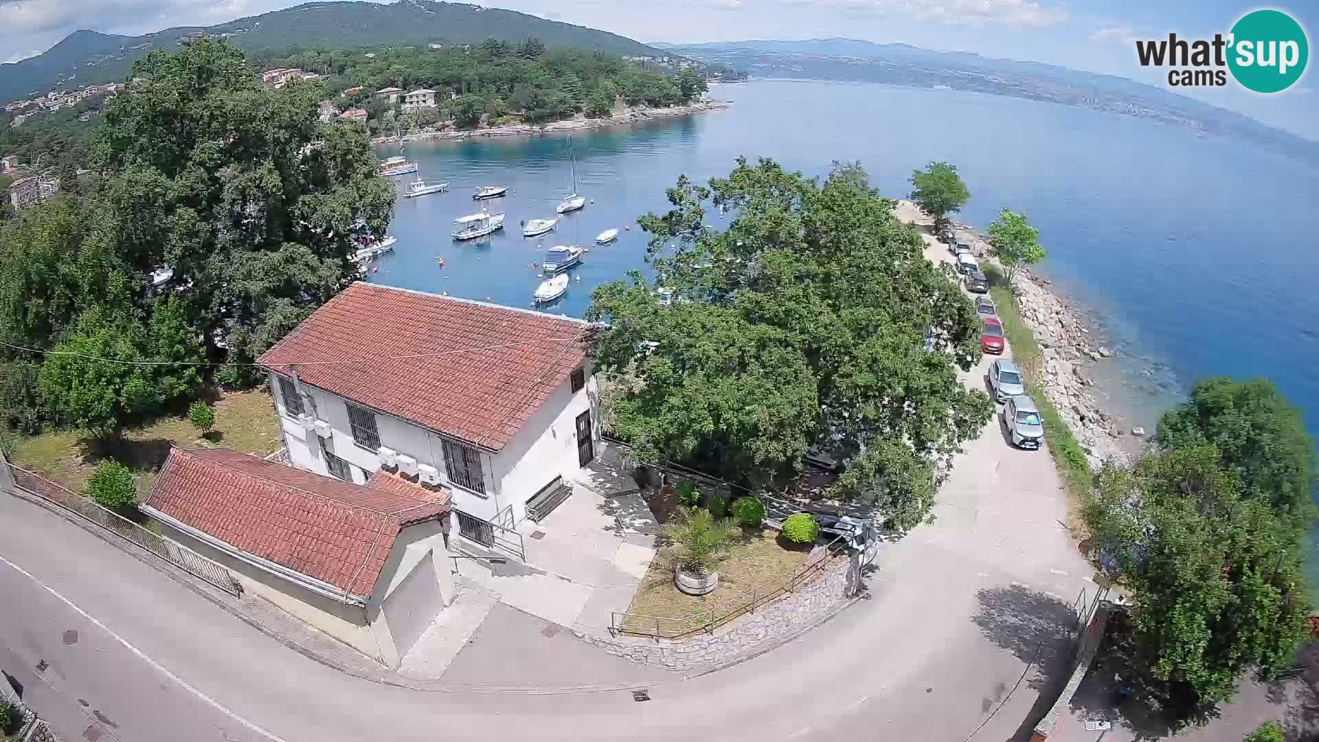 Webcam puerto de Ika – Vista en directo y luces de Opatija