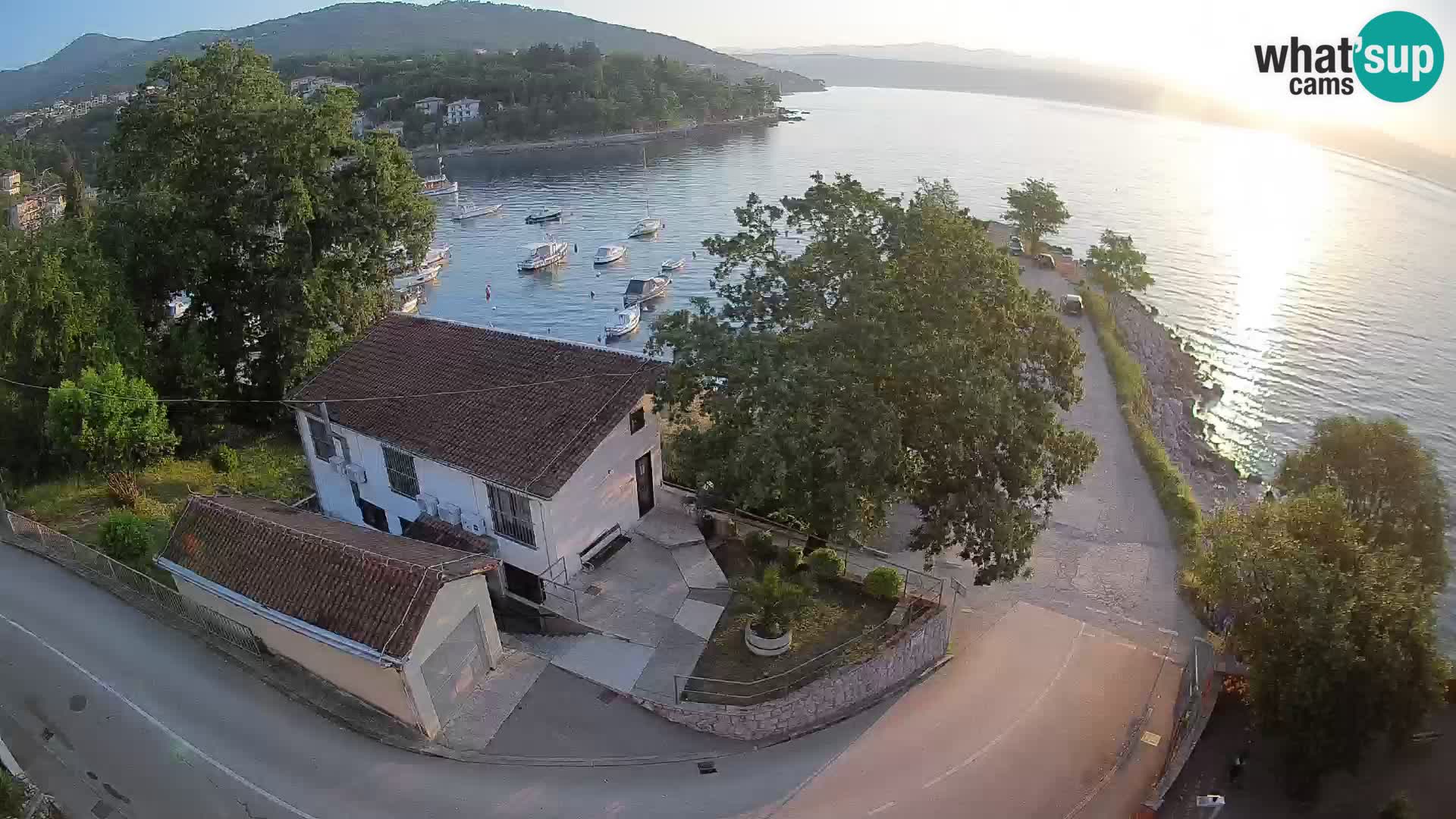 Webcam puerto de Ika – Vista en directo y luces de Opatija