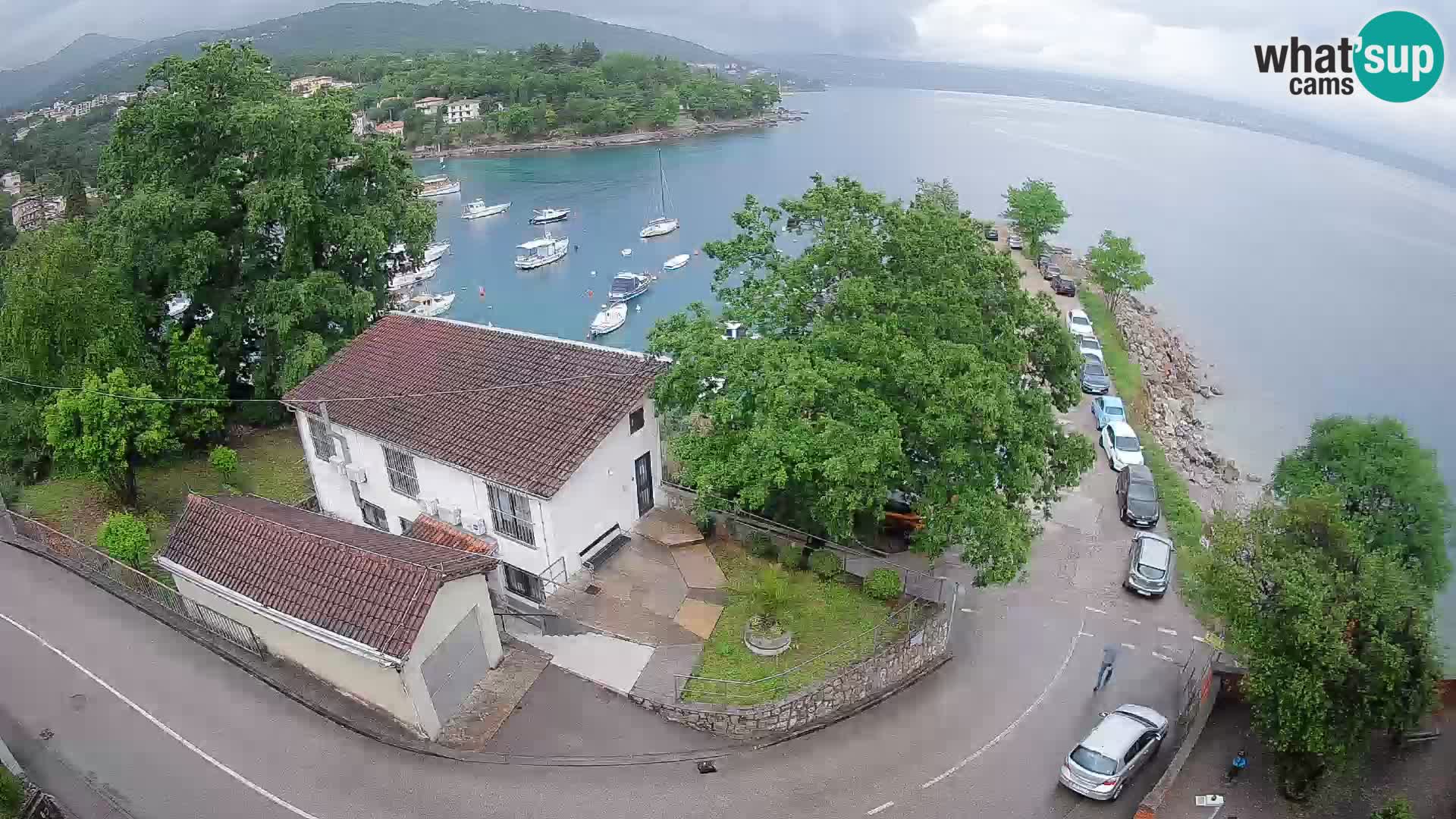 Webcam porto Ika – Vista LIVE sul porto e le luci di Opatija