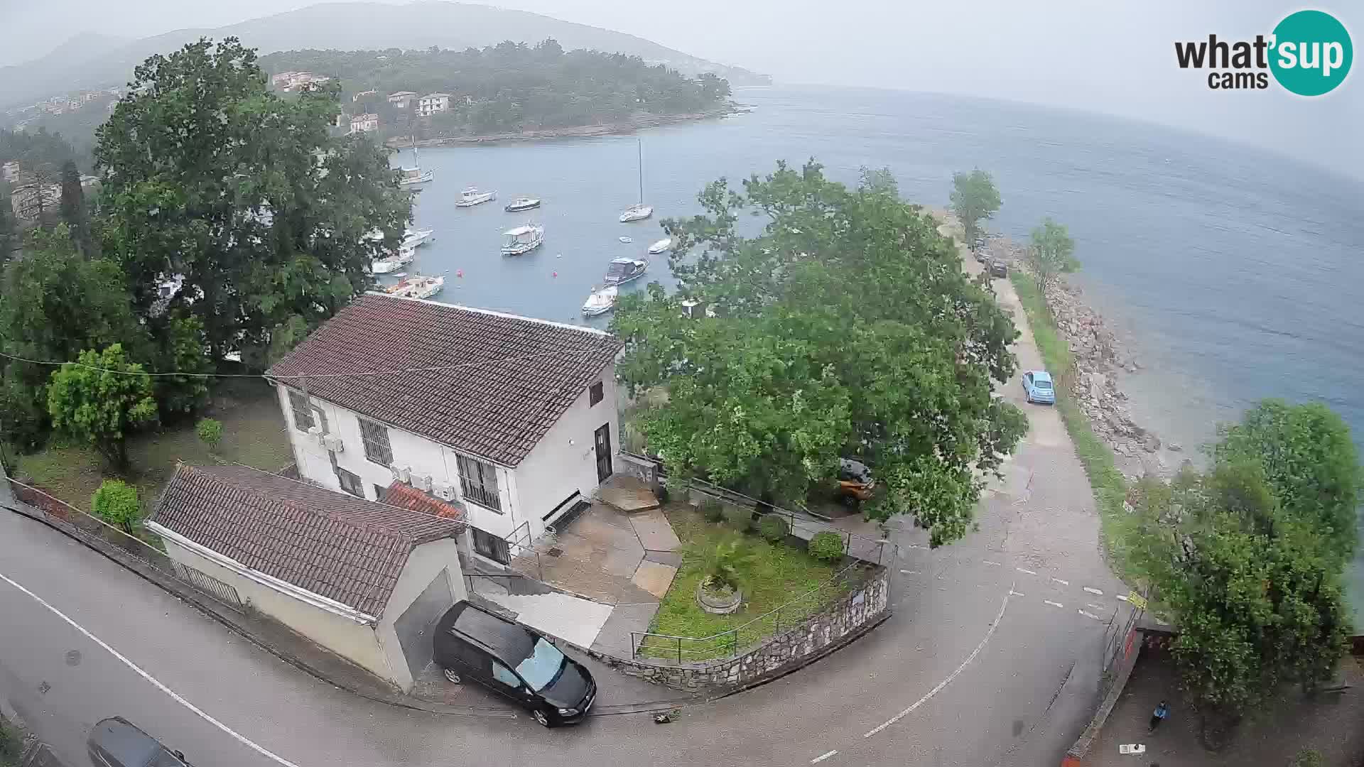 Webcam porto Ika – Vista LIVE sul porto e le luci di Opatija