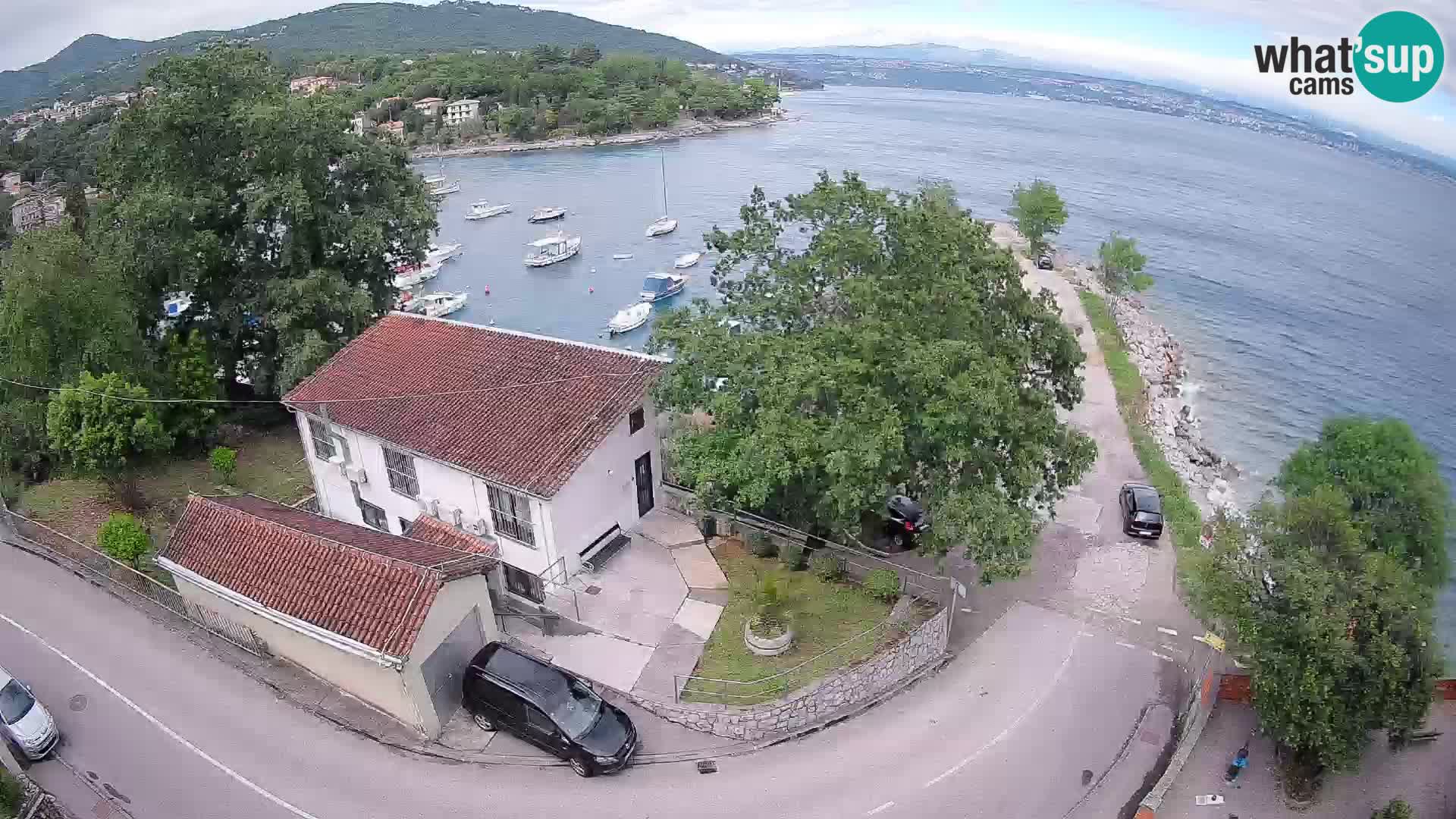 Ika Harbor Webcam – LIVE View of the Harbor and Opatija Lights