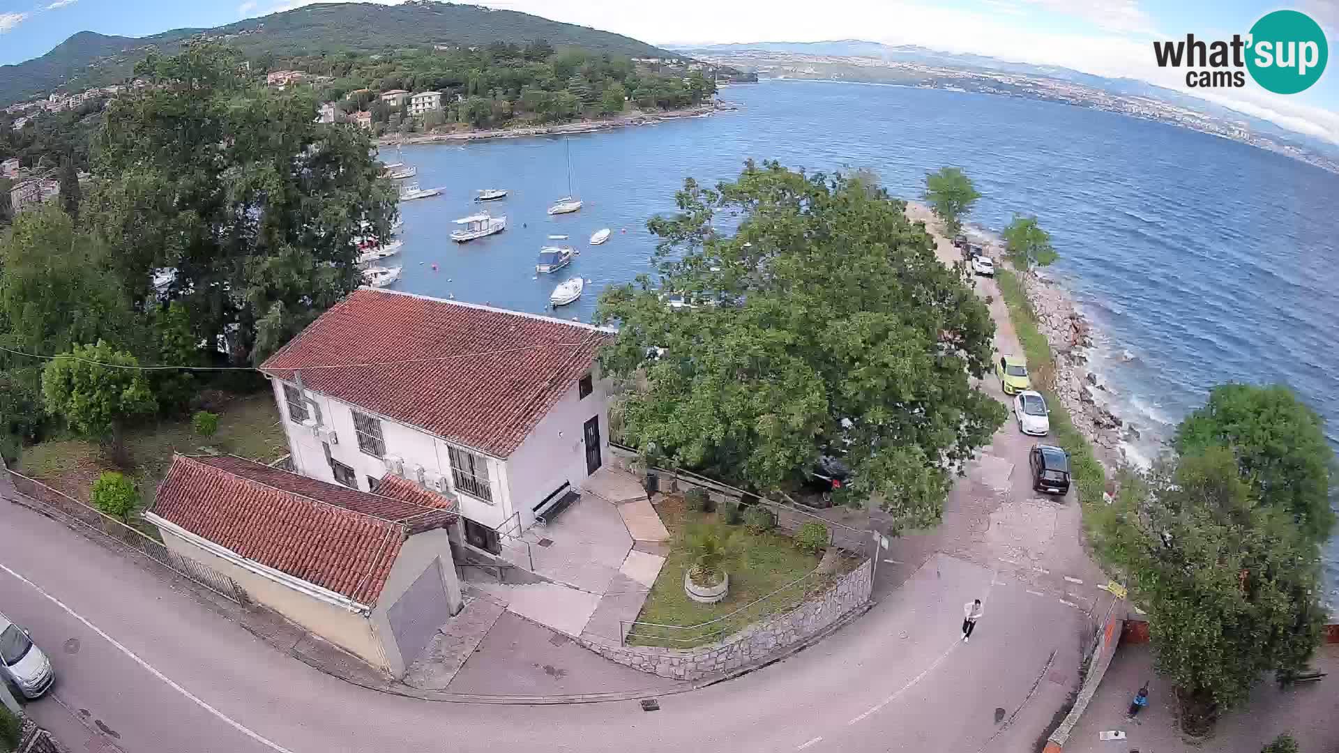 Webcam puerto de Ika – Vista en directo y luces de Opatija