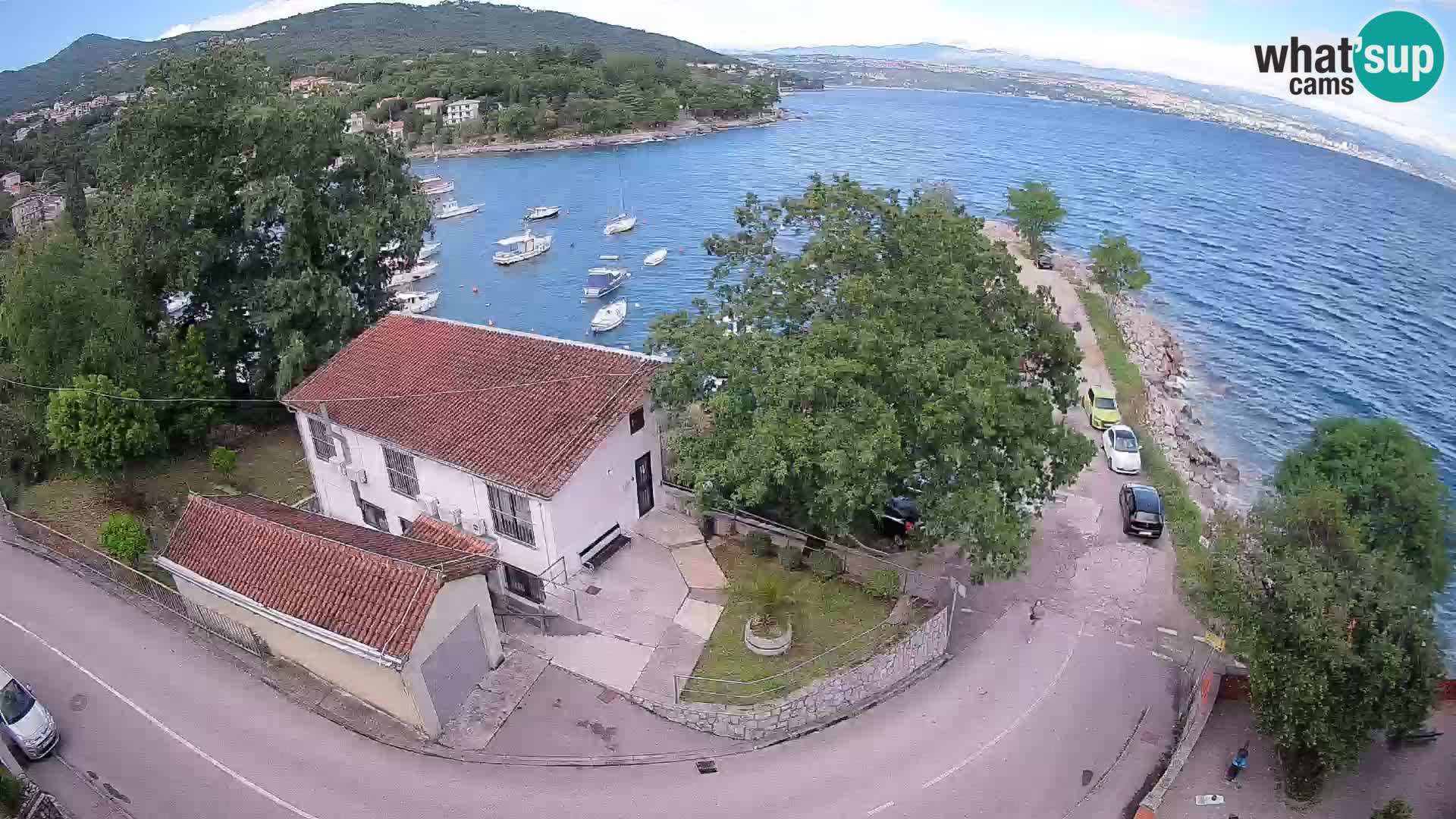 Webcam port d’Ika – Vue en direct et lumières d’Opatija