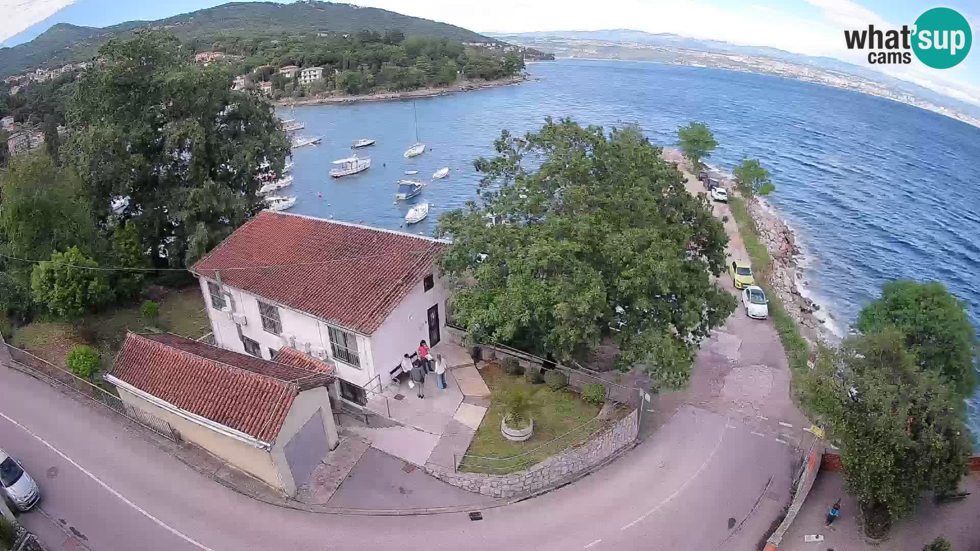 Webcam puerto de Ika – Vista en directo y luces de Opatija