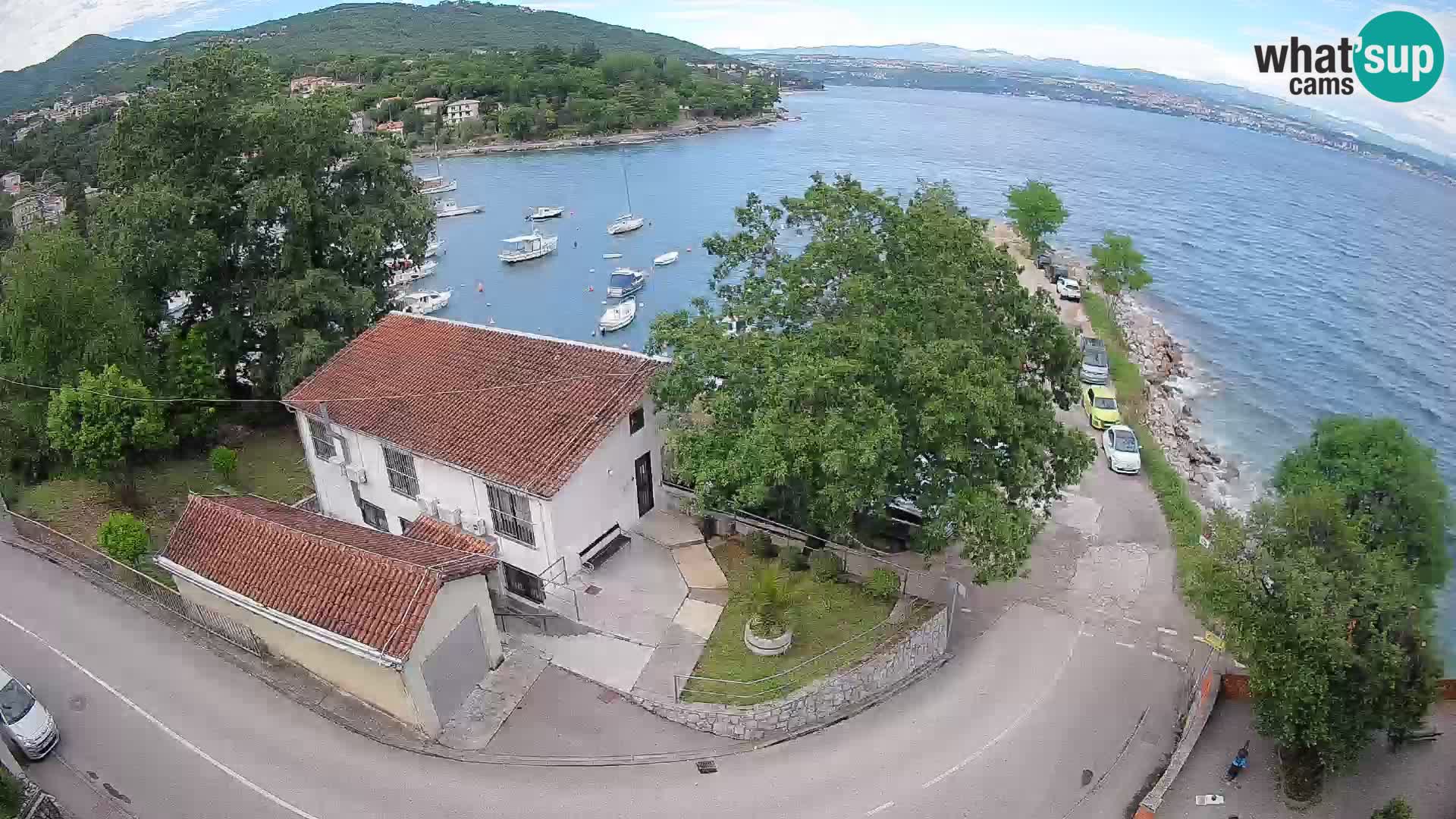 Webcam port d’Ika – Vue en direct et lumières d’Opatija