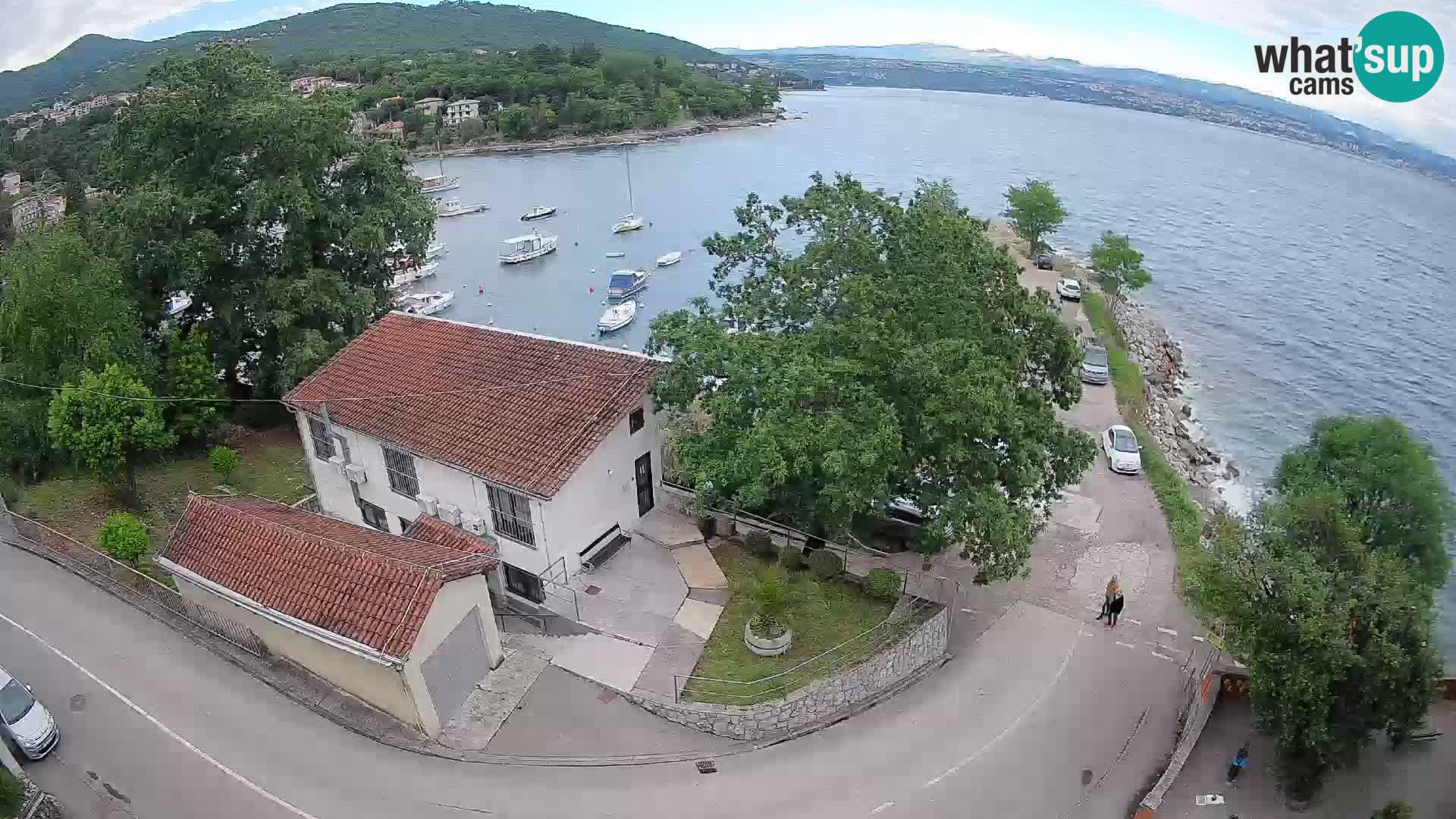Webcam puerto de Ika – Vista en directo y luces de Opatija