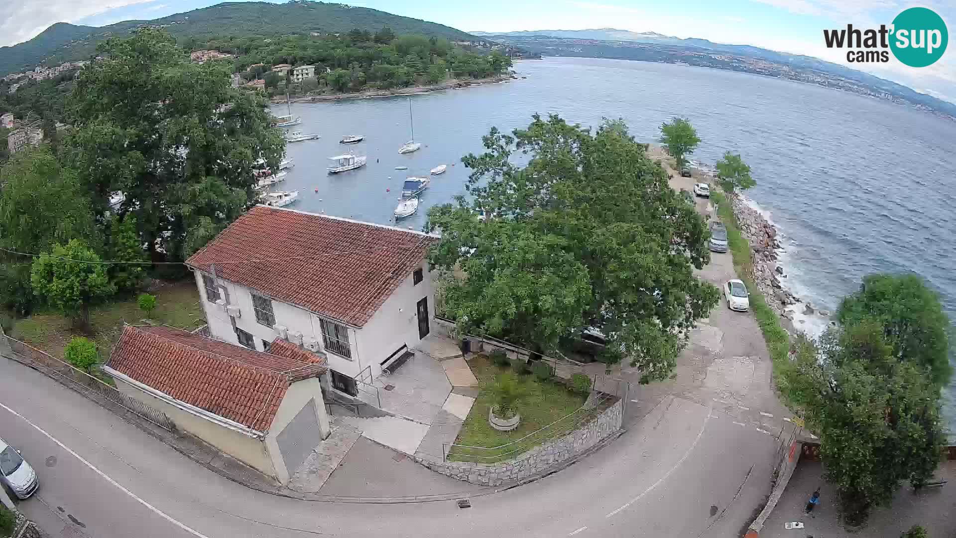 Webcam porto Ika – Vista LIVE sul porto e le luci di Opatija