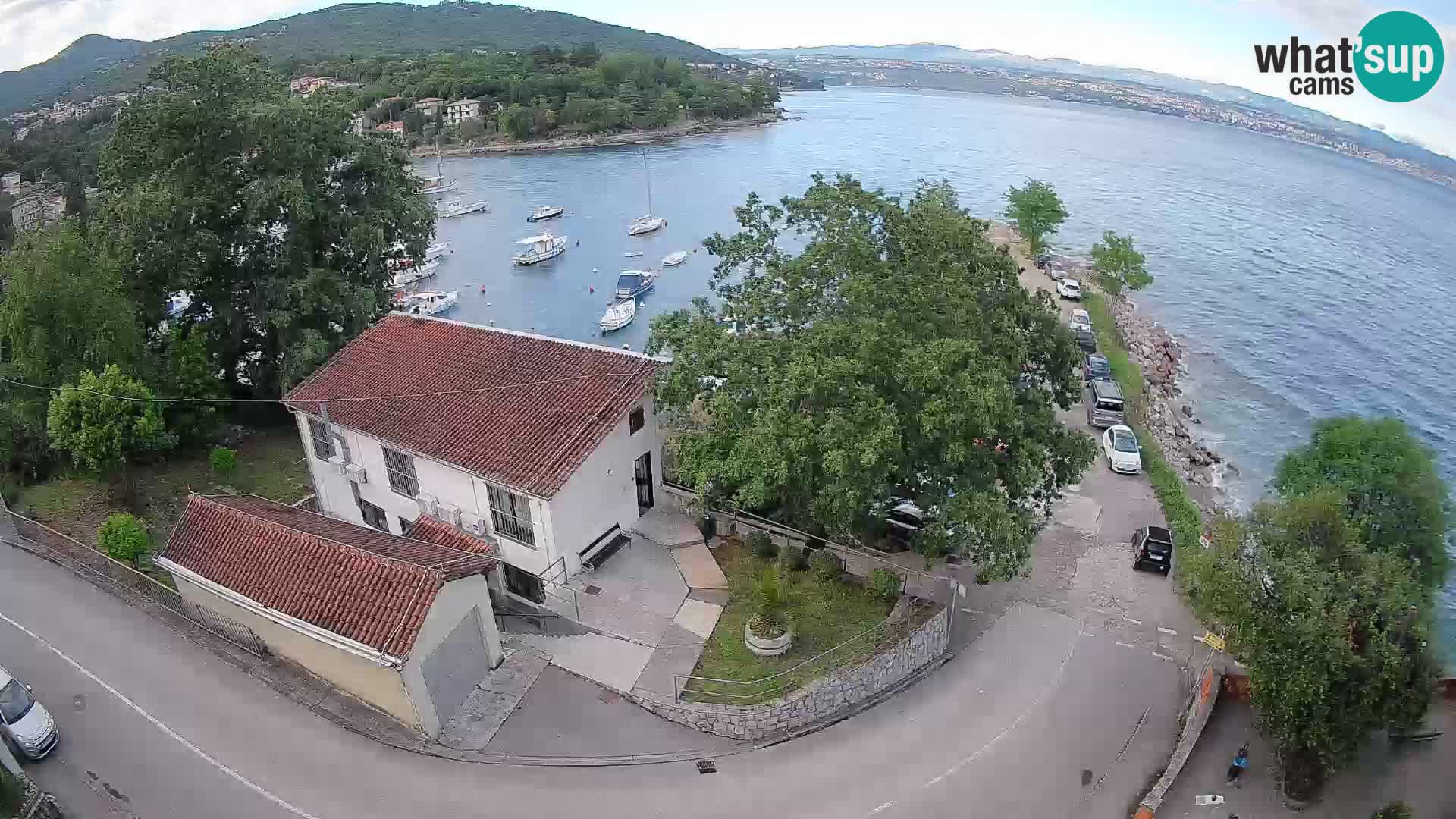 Webcam port d’Ika – Vue en direct et lumières d’Opatija