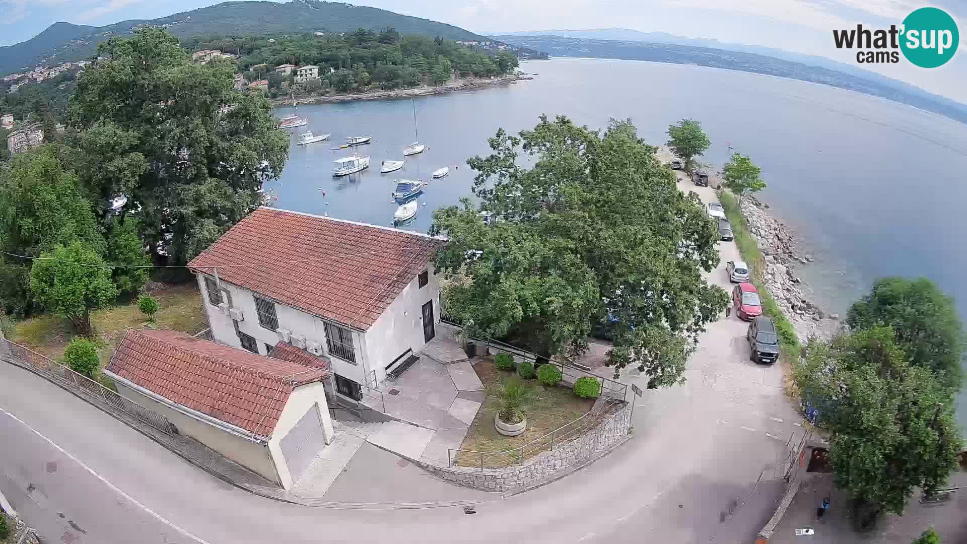 Webcam puerto de Ika – Vista en directo y luces de Opatija