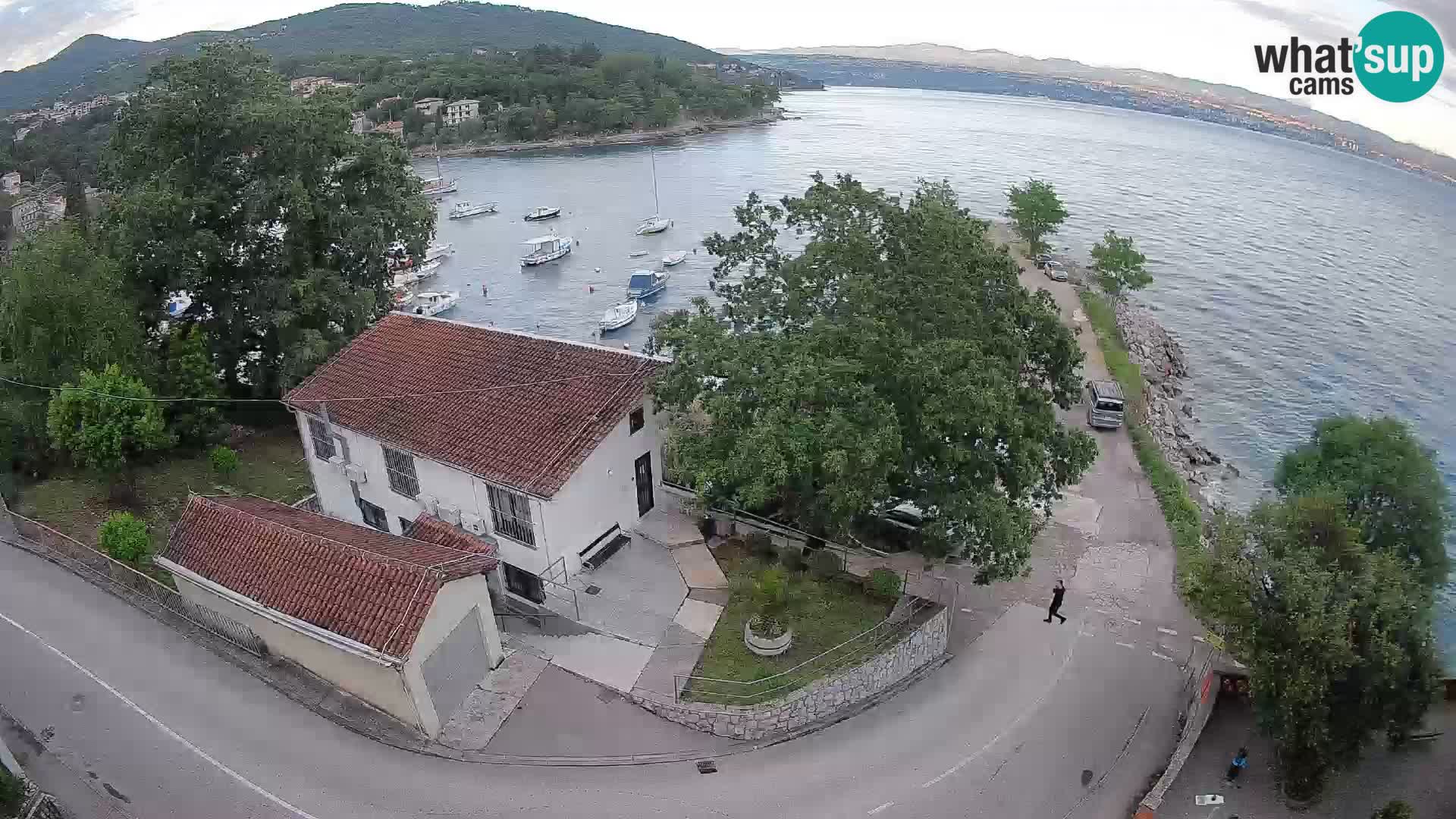 Webcam puerto de Ika – Vista en directo y luces de Opatija