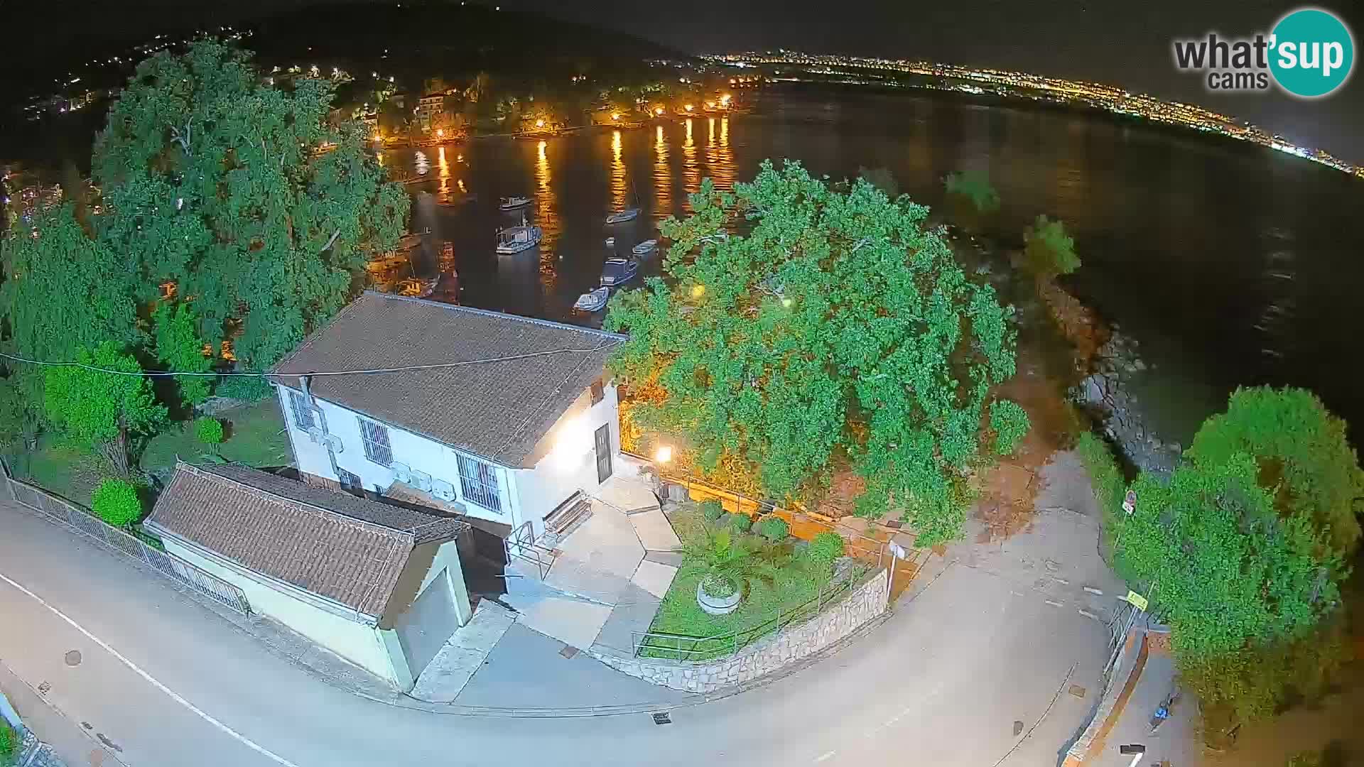 Webcam Ika Hafen – LIVE Blick auf den Hafen und die Lichter von Opatija