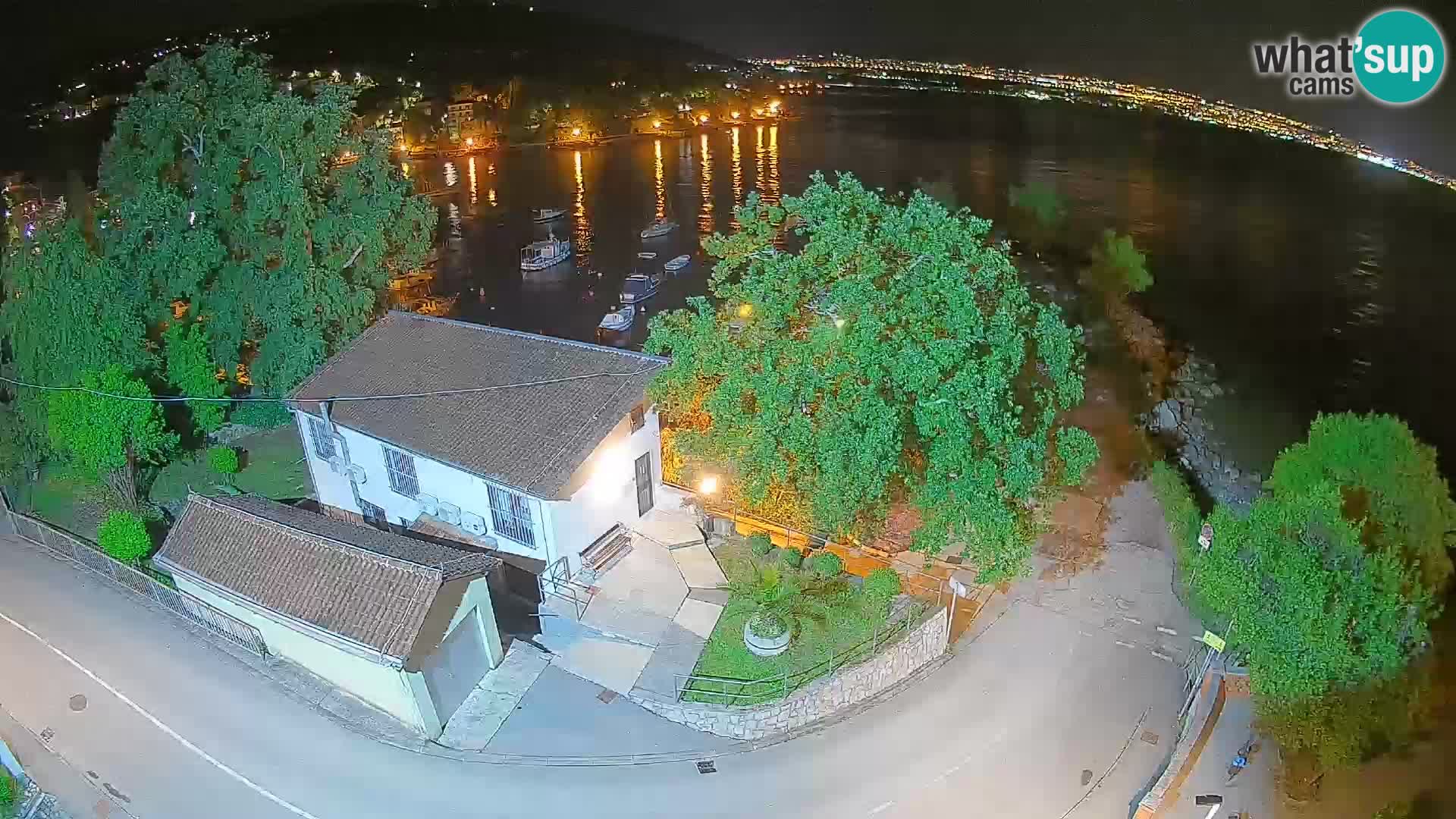 Webcam Ika Hafen – LIVE Blick auf den Hafen und die Lichter von Opatija