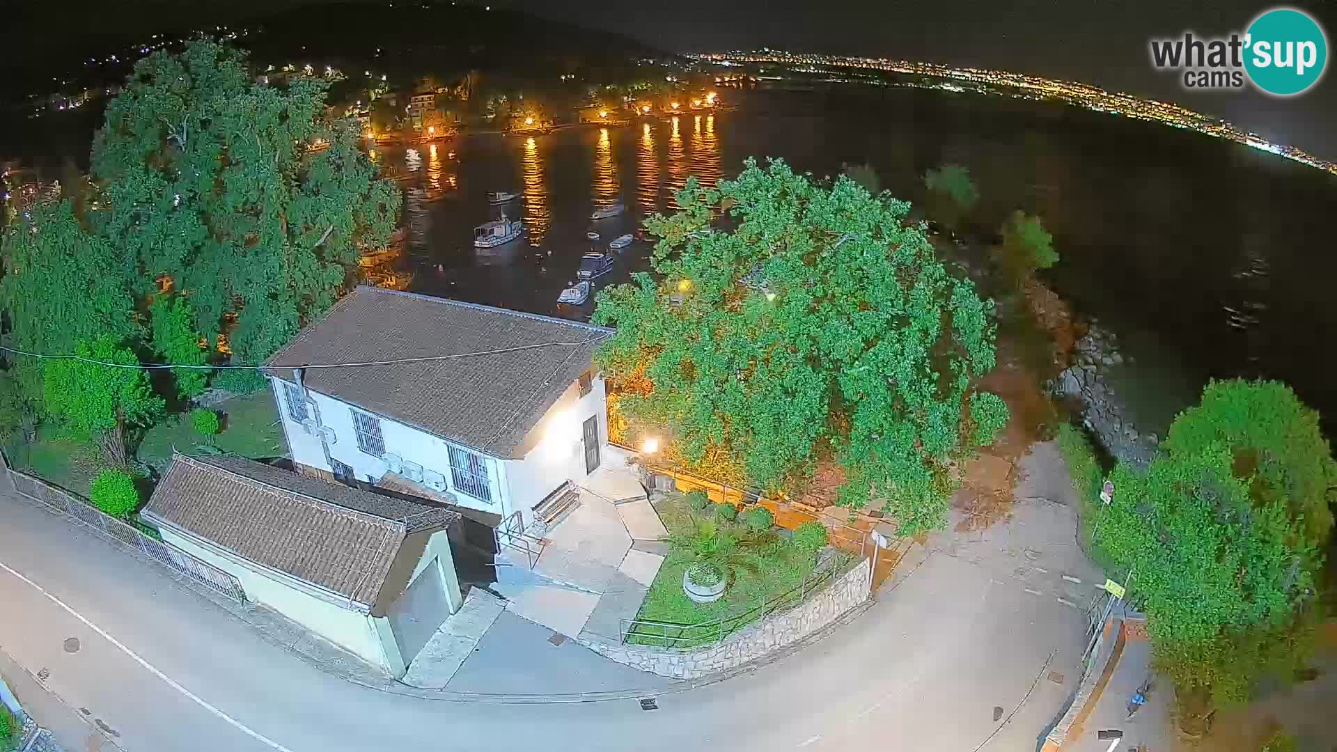 Webcam porto Ika – Vista LIVE sul porto e le luci di Opatija