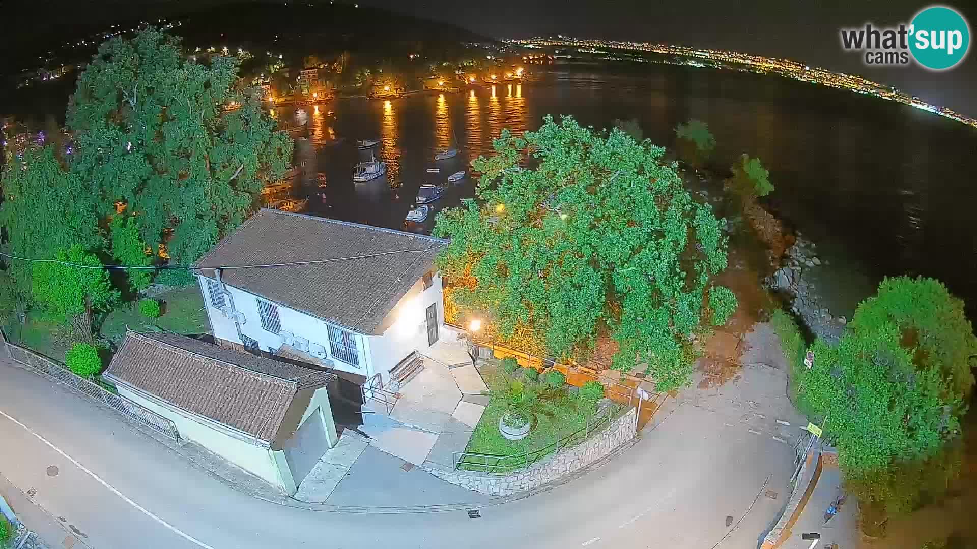 Webcam port d’Ika – Vue en direct et lumières d’Opatija