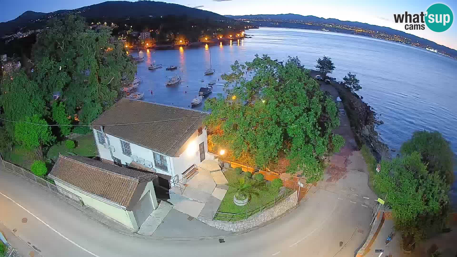 Webcam Ika Hafen – LIVE Blick auf den Hafen und die Lichter von Opatija