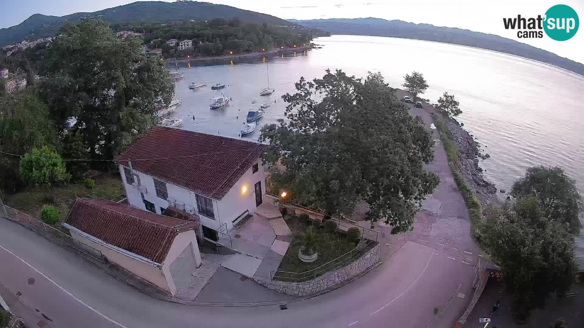 Webcam port d’Ika – Vue en direct et lumières d’Opatija