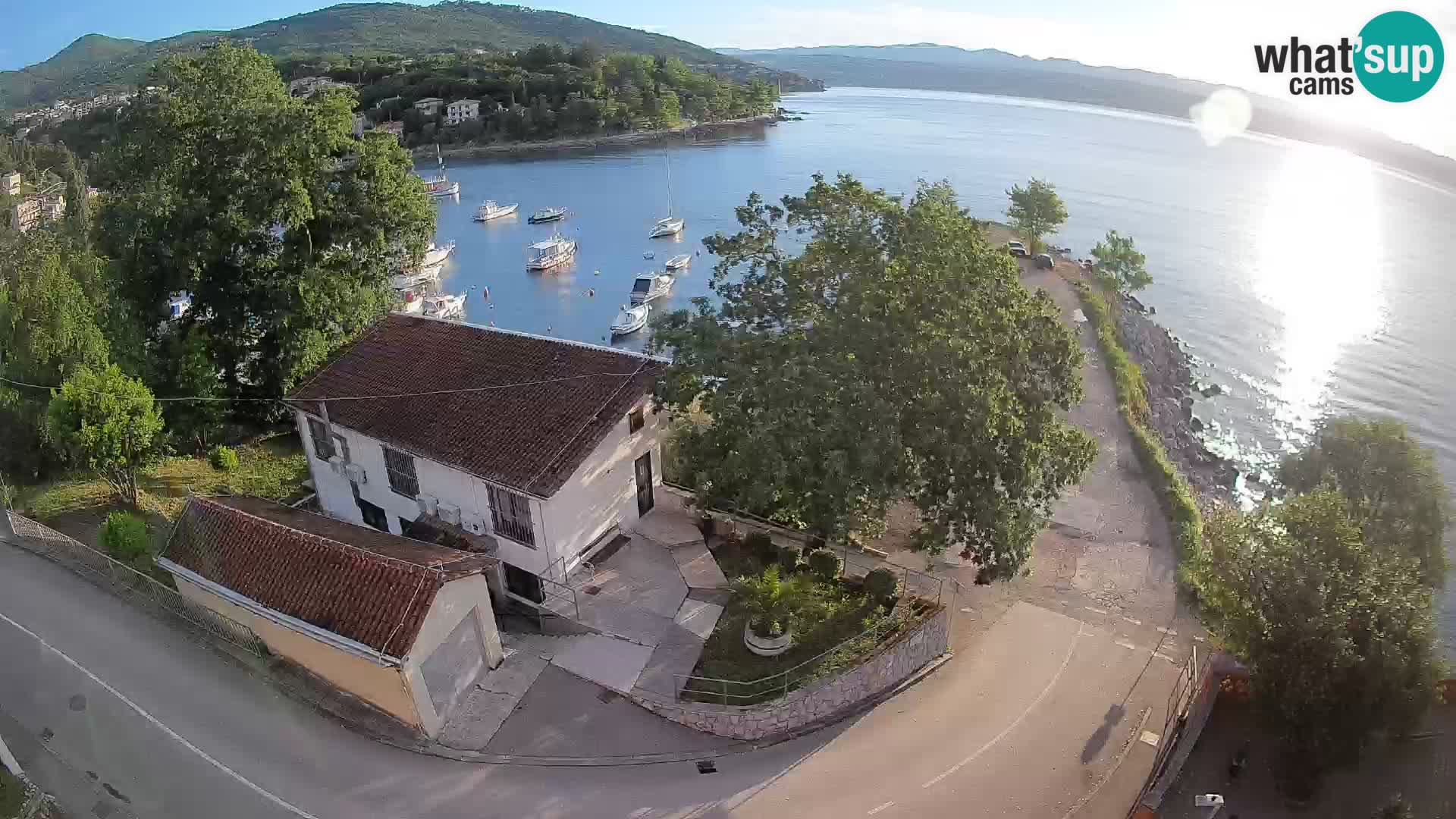 Webcam porto Ika – Vista LIVE sul porto e le luci di Opatija