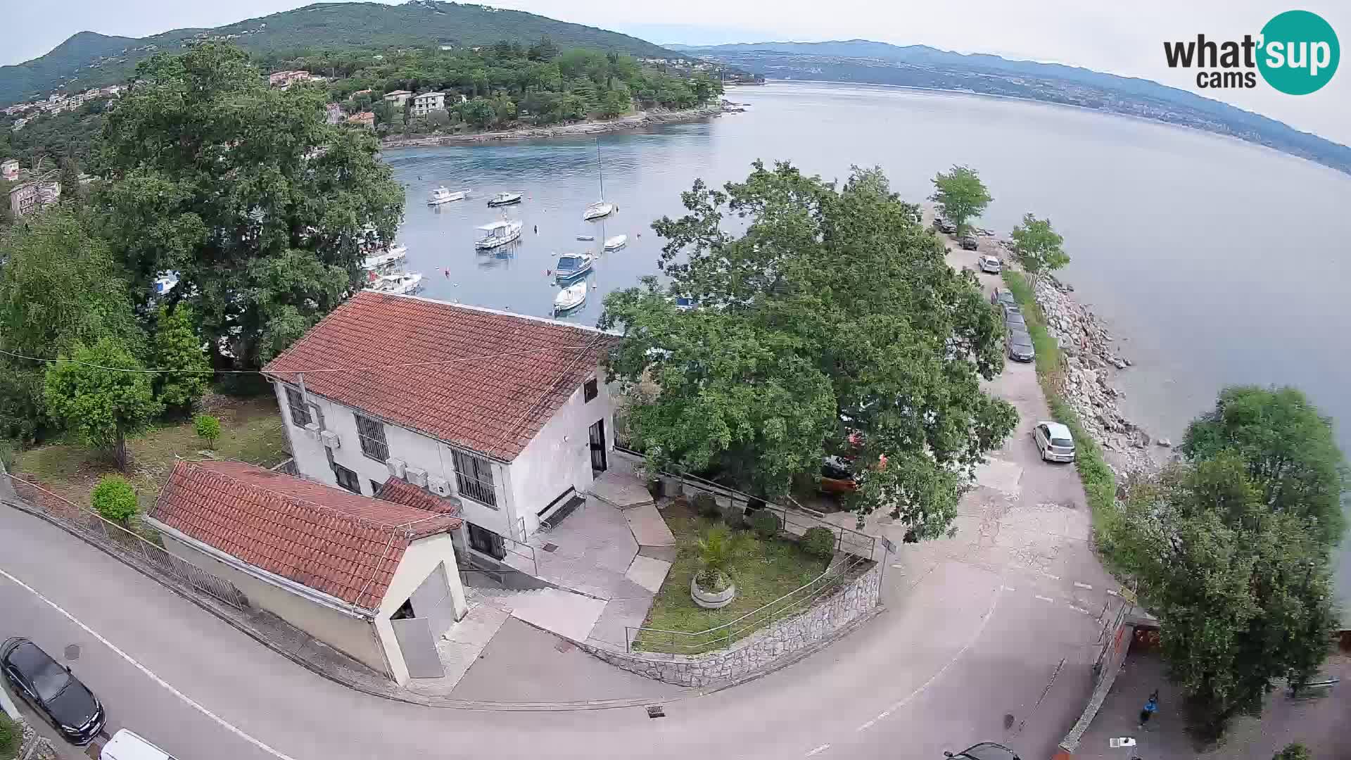 Webcam puerto de Ika – Vista en directo y luces de Opatija