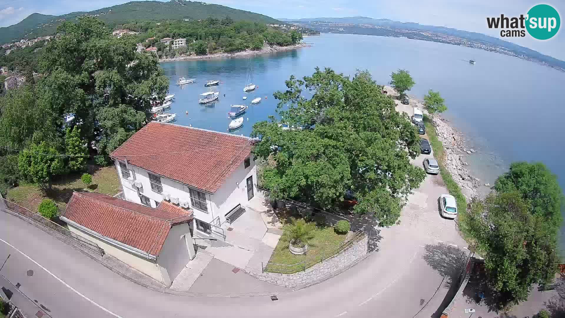 Webcam porto Ika – Vista LIVE sul porto e le luci di Opatija