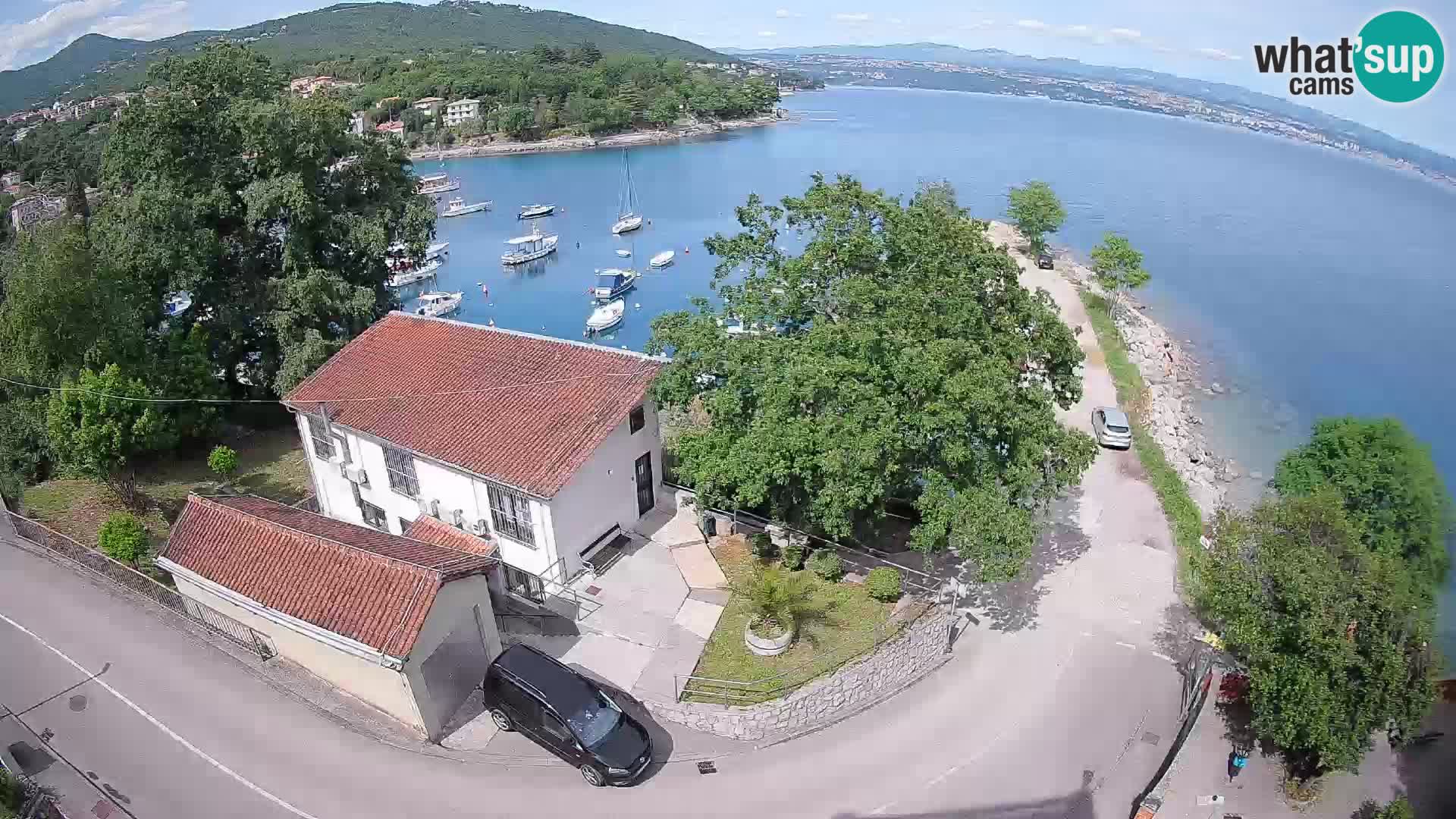 Webcam puerto de Ika – Vista en directo y luces de Opatija