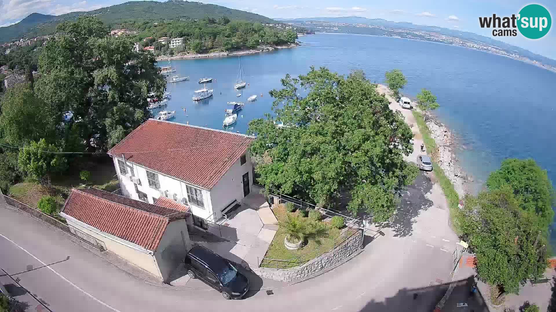 Webcam port d’Ika – Vue en direct et lumières d’Opatija