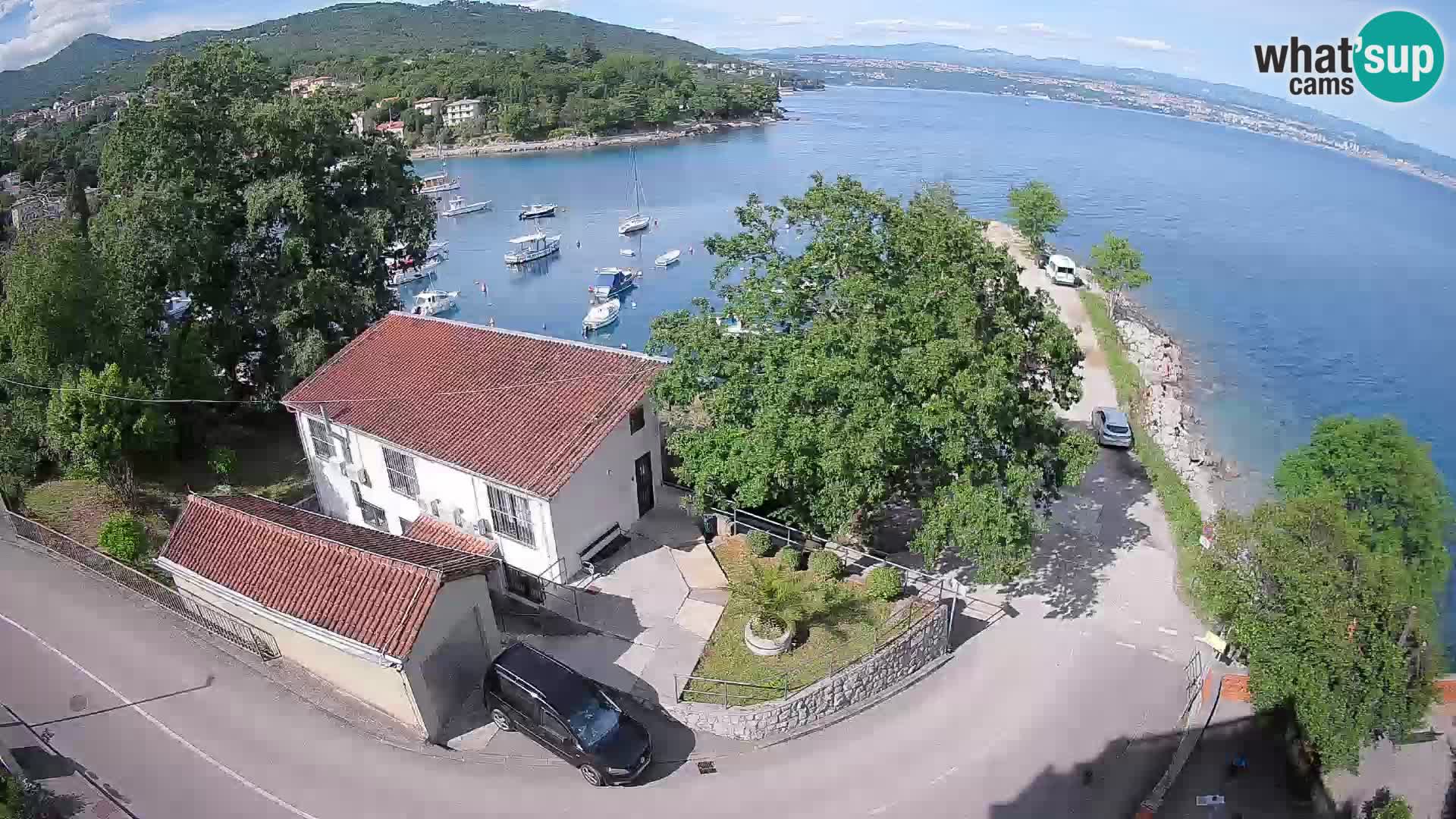 Webcam puerto de Ika – Vista en directo y luces de Opatija