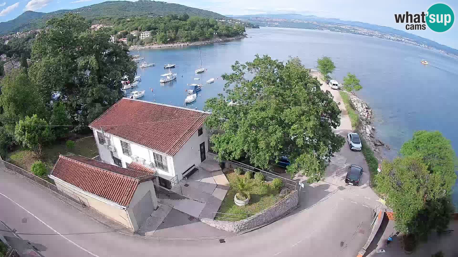 Webcam port d’Ika – Vue en direct et lumières d’Opatija