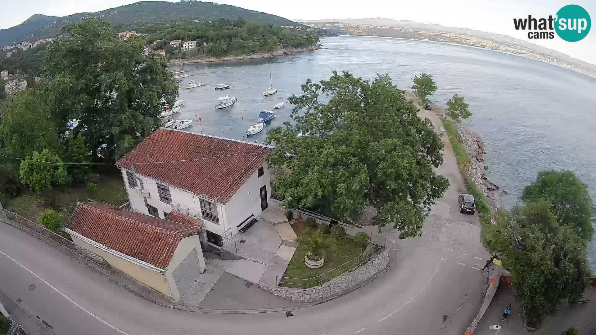 Webcam porto Ika – Vista LIVE sul porto e le luci di Opatija