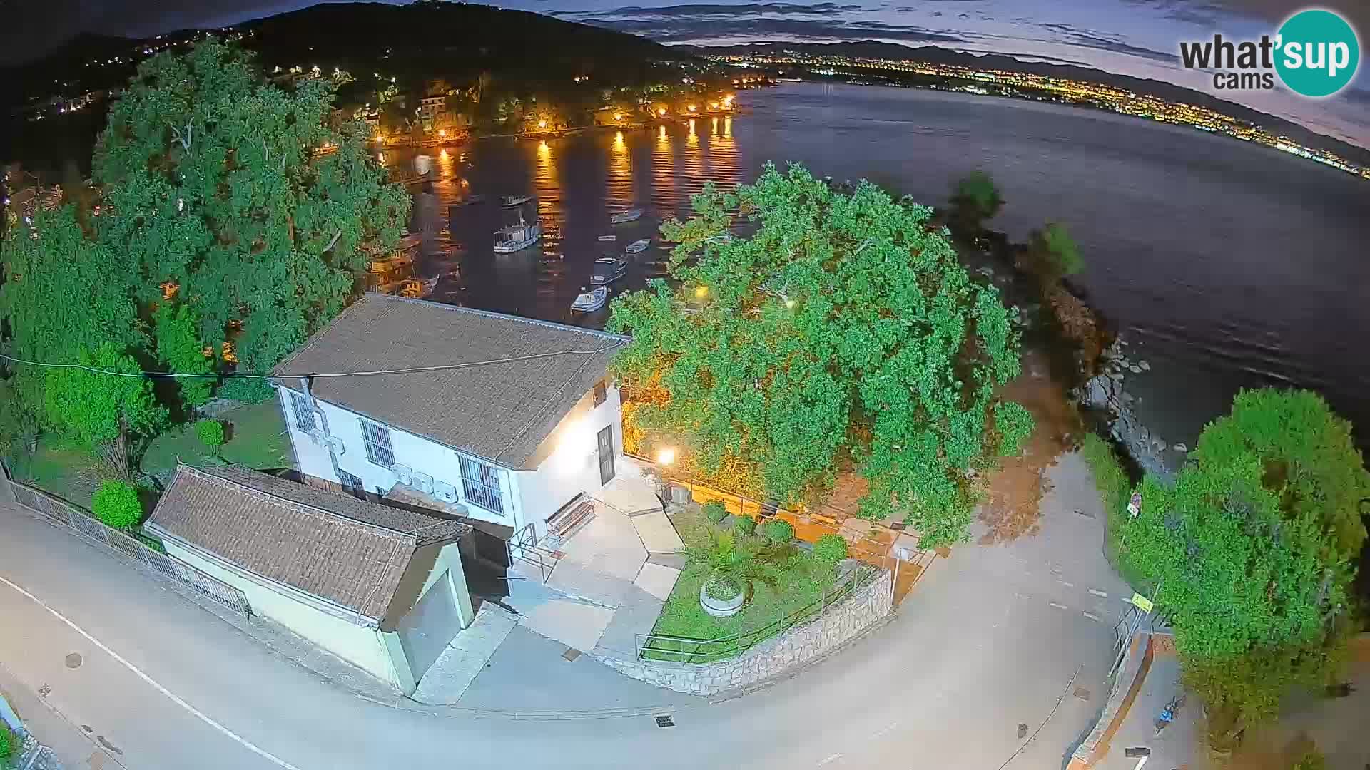 Webcam Ika Hafen – LIVE Blick auf den Hafen und die Lichter von Opatija
