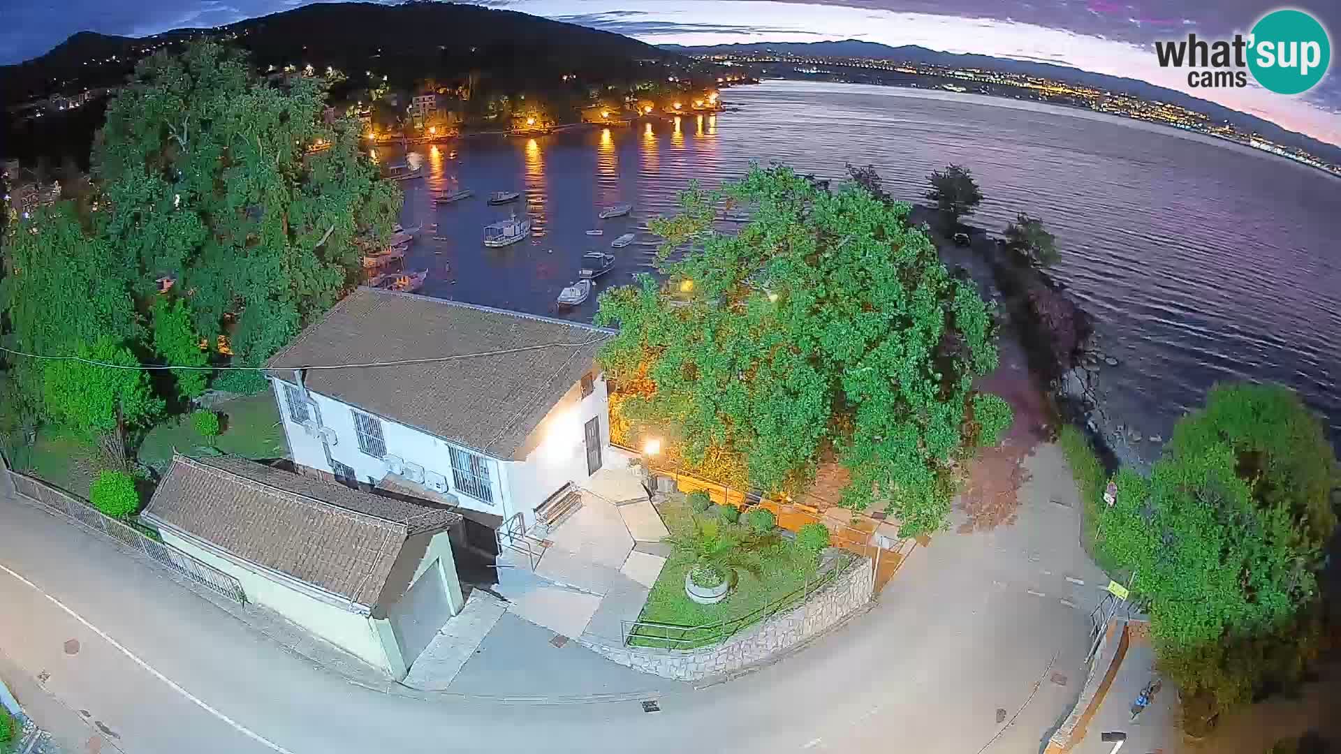 Webcam Ika Hafen – LIVE Blick auf den Hafen und die Lichter von Opatija
