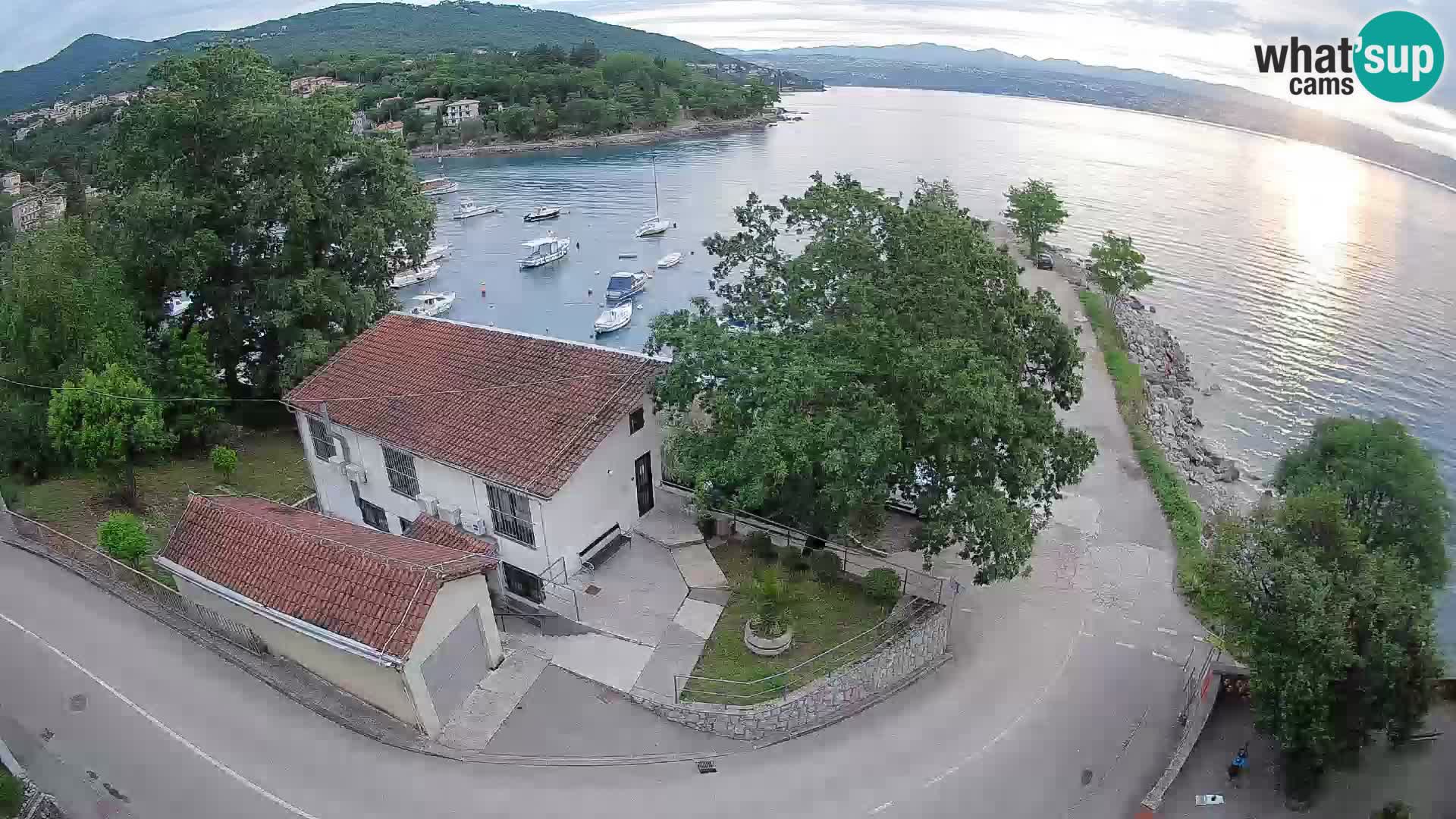 Webcam porto Ika – Vista LIVE sul porto e le luci di Opatija