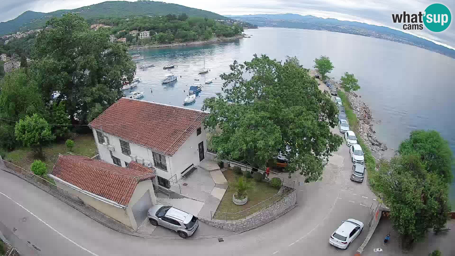 Webcam puerto de Ika – Vista en directo y luces de Opatija