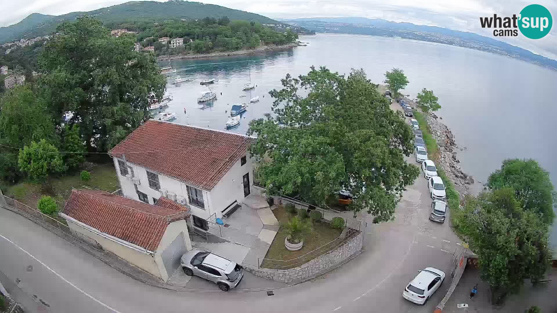 Webcam porto Ika – Vista LIVE sul porto e le luci di Opatija