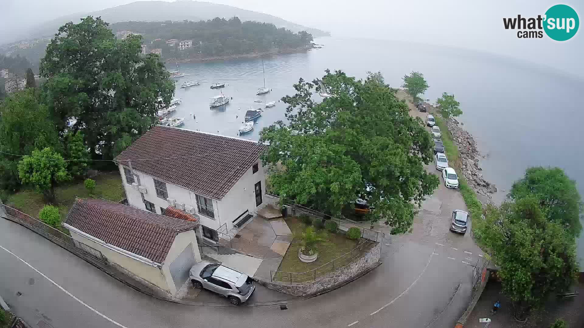 Webcam puerto de Ika – Vista en directo y luces de Opatija