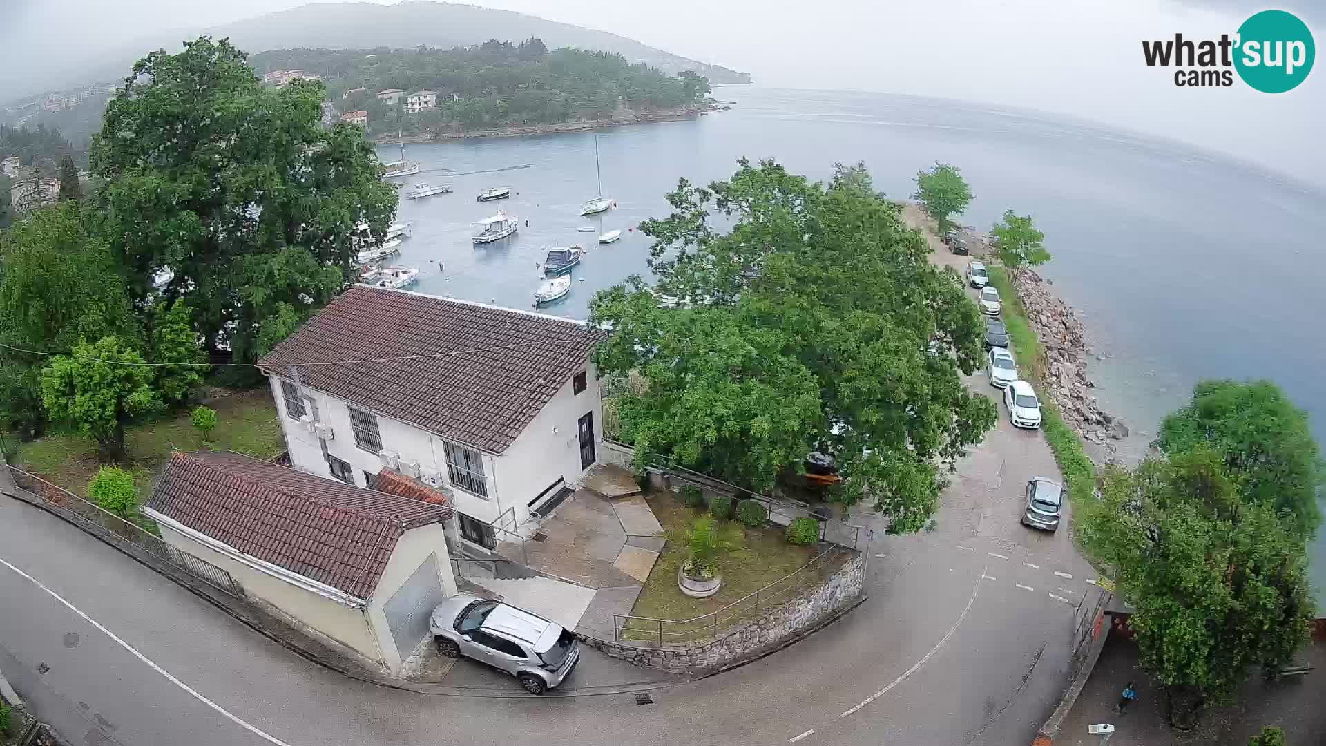 Ika Harbor Webcam – LIVE View of the Harbor and Opatija Lights