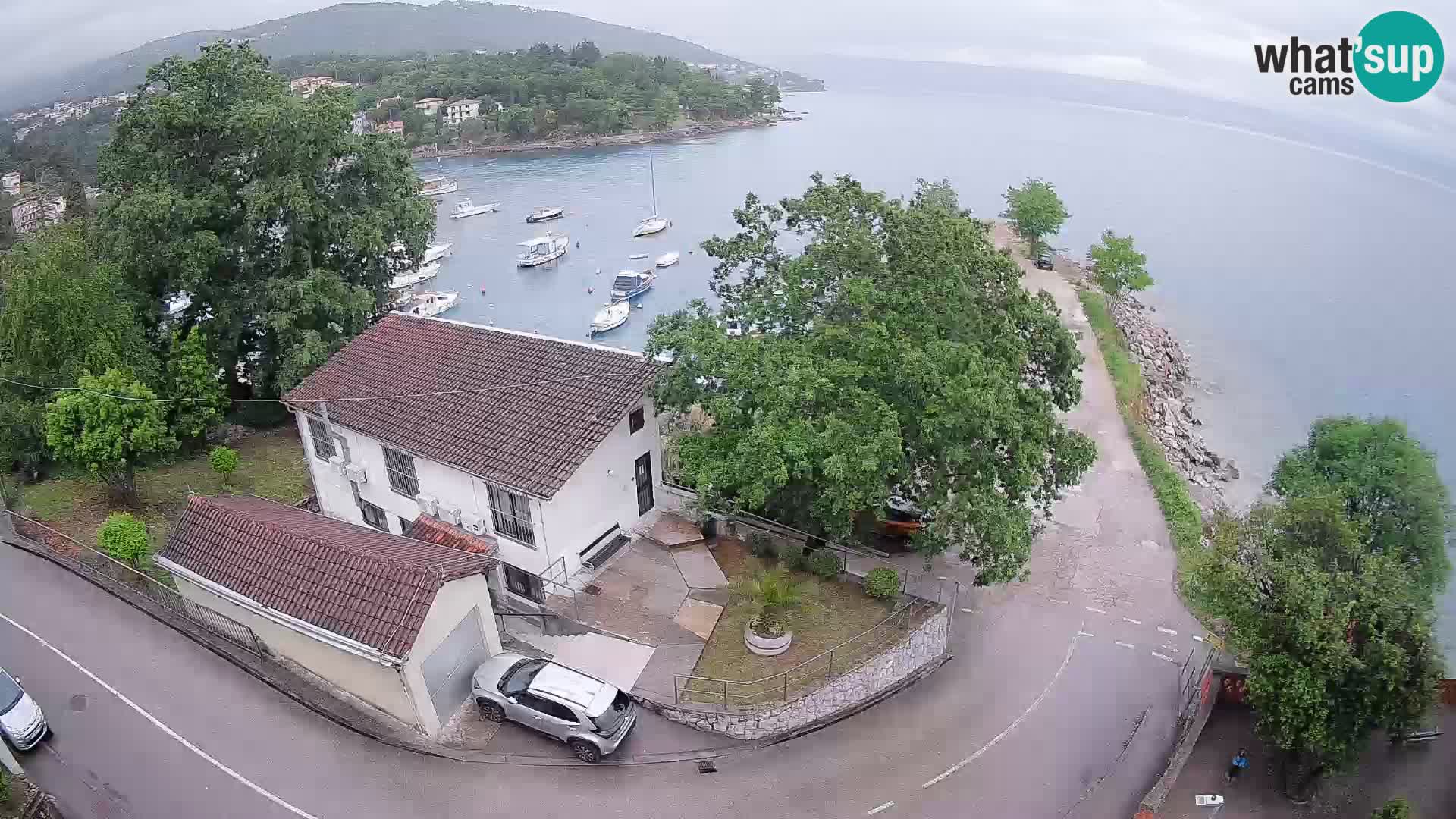Webcam puerto de Ika – Vista en directo y luces de Opatija