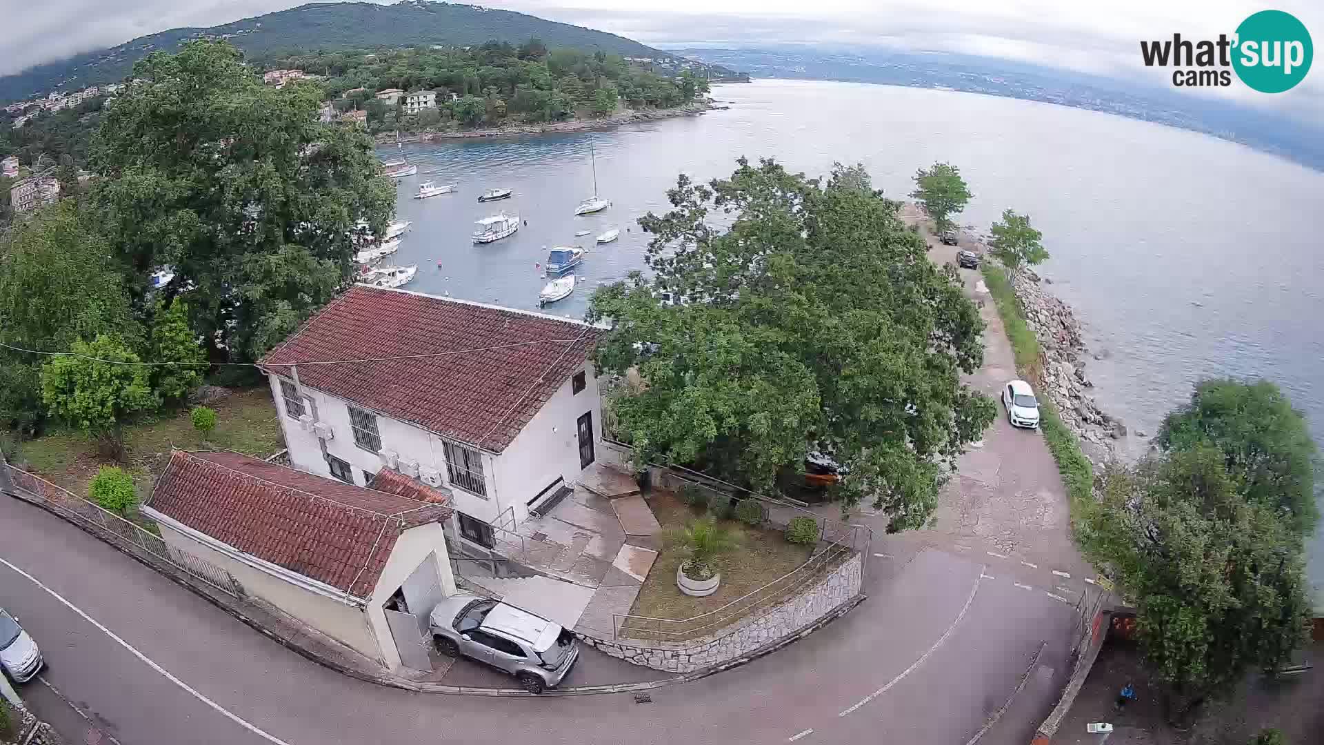 Webcam port d’Ika – Vue en direct et lumières d’Opatija