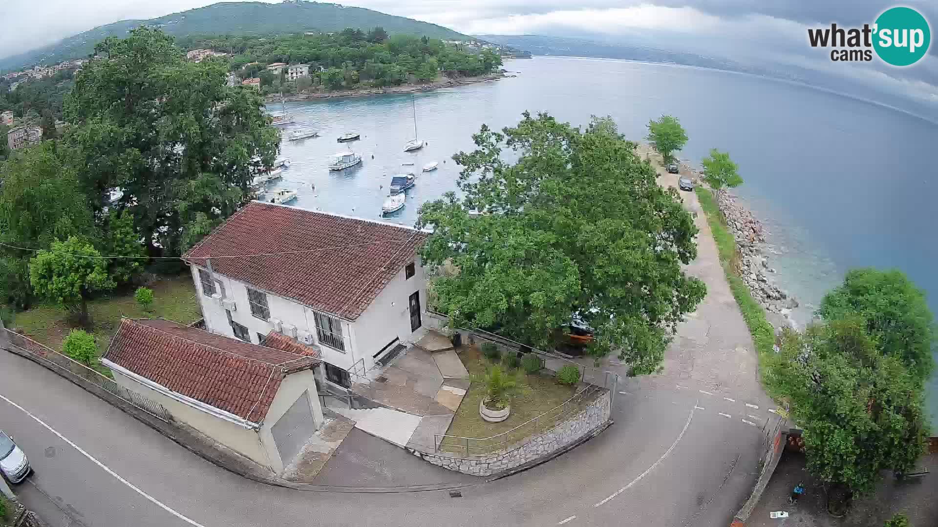 Webcam porto Ika – Vista LIVE sul porto e le luci di Opatija
