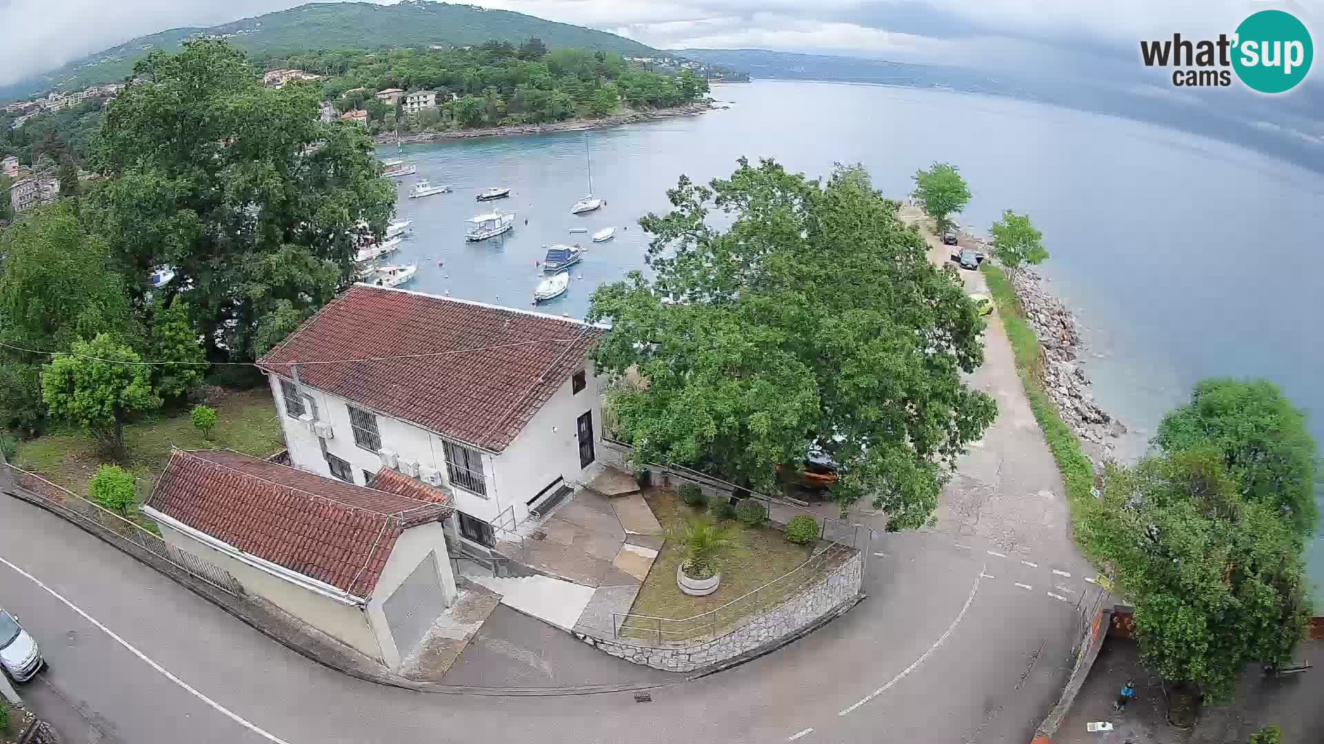 Webcam porto Ika – Vista LIVE sul porto e le luci di Opatija